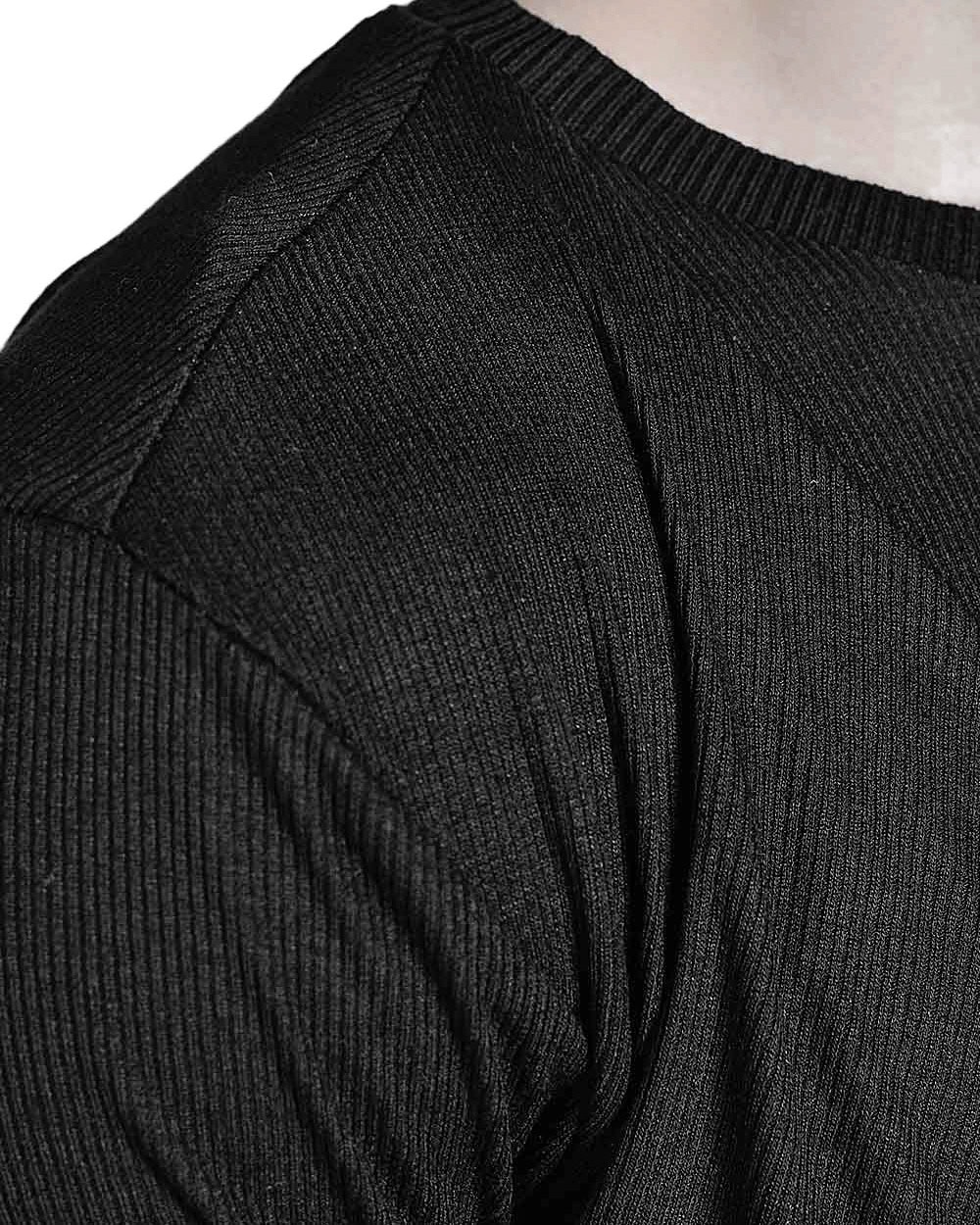 DRAPED LAYERS LONG SLEEVE T-SHIRT - Image 6