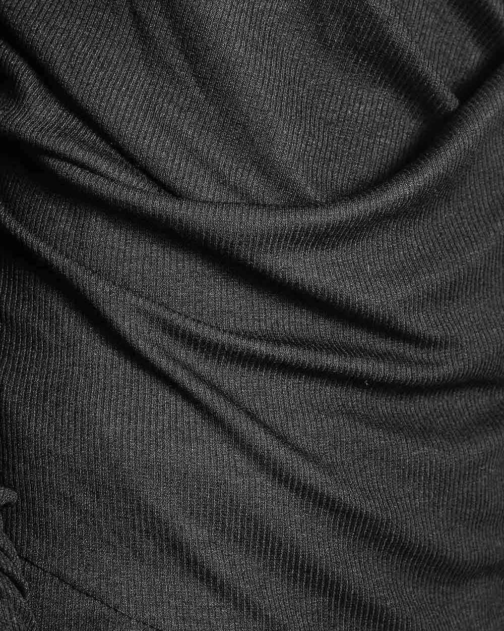 DRAPED LAYERS LONG SLEEVE T-SHIRT - Image 8