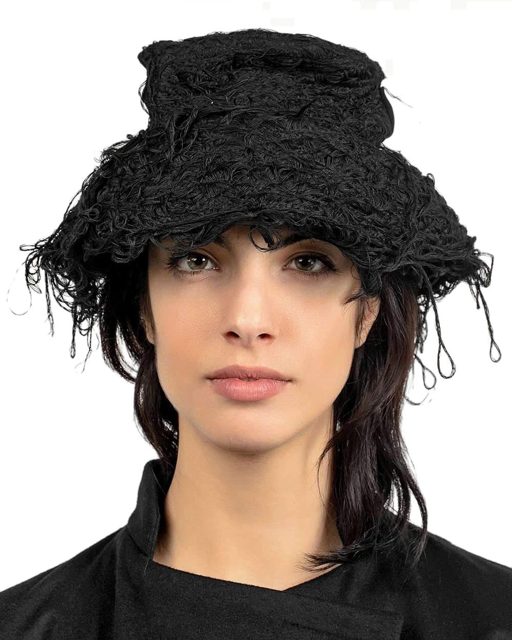 Schwarzer Fiber-Bond Bucket Hat - Image 6
