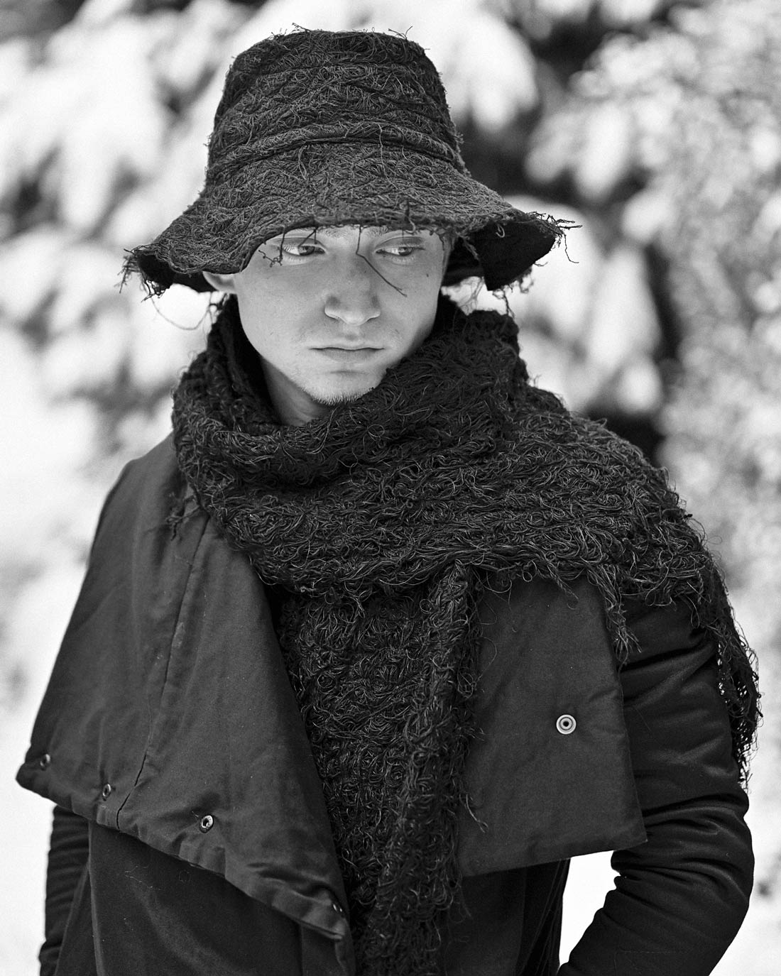 Schwarzer Fiber-Bond Bucket Hat - Image 7