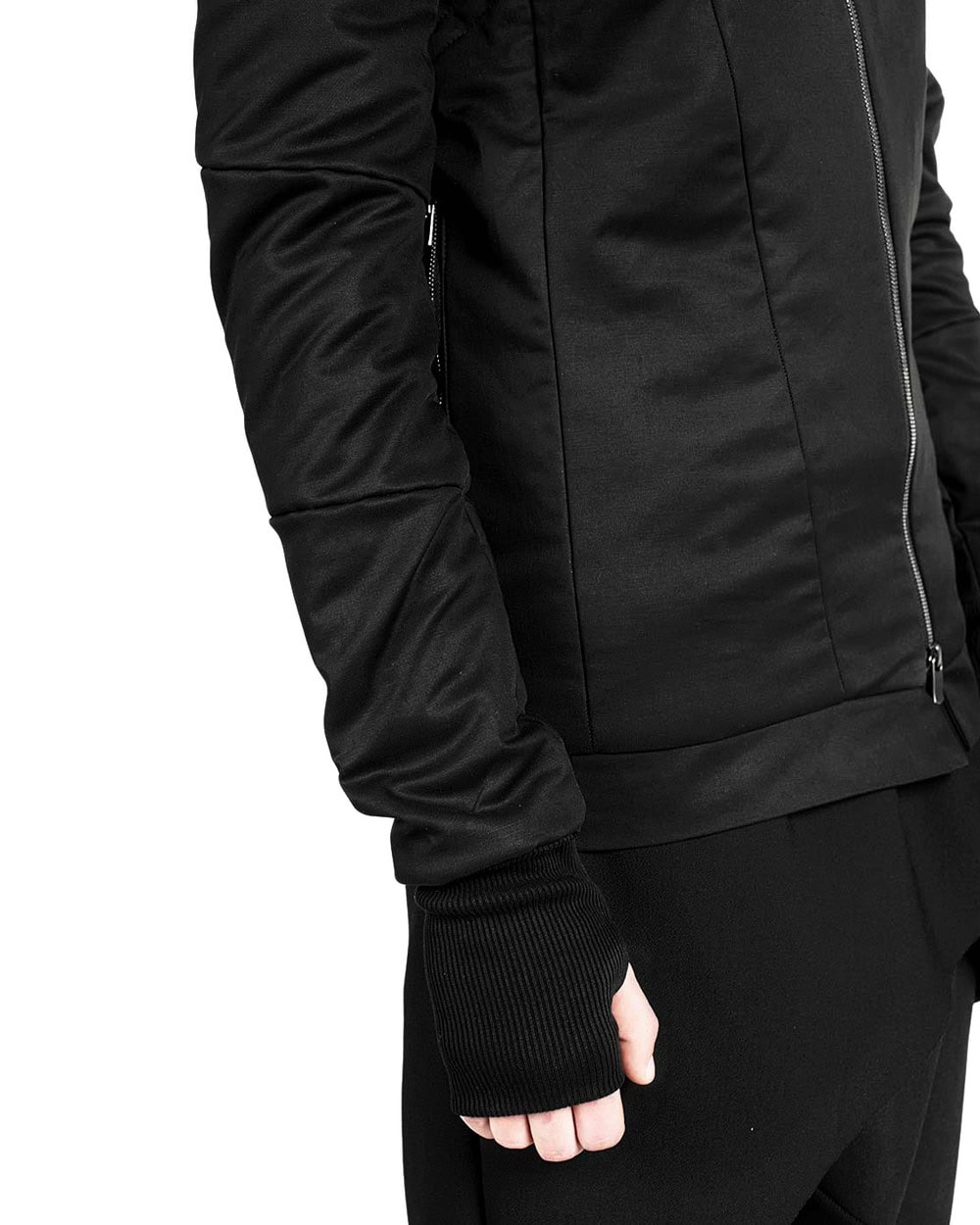 Diagonal Zip Winter Segment Jacket - Image 8