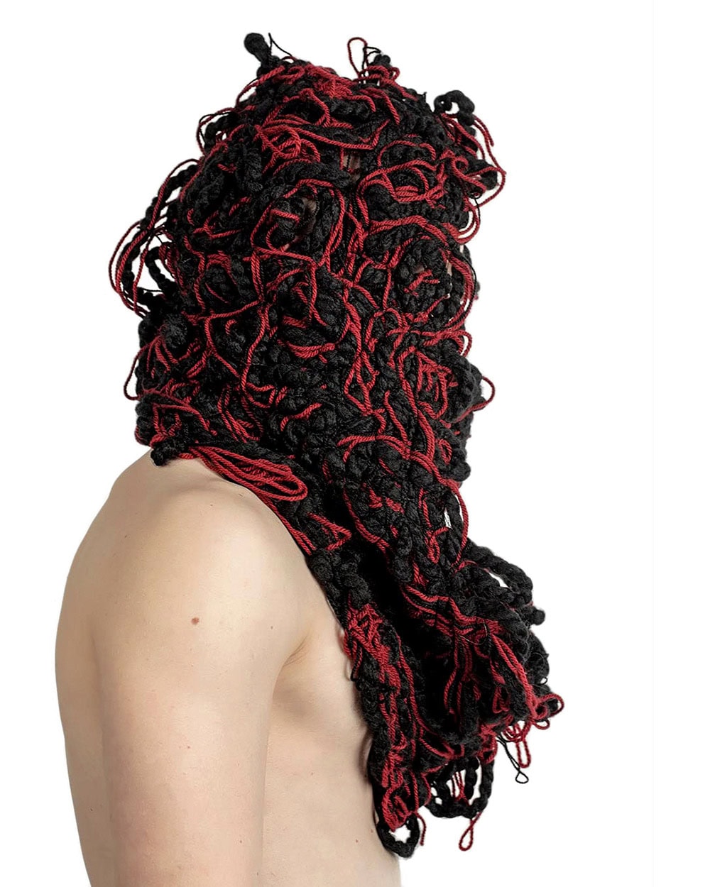 Red Fiber Bond Hood & Neck Warmer - Image 7