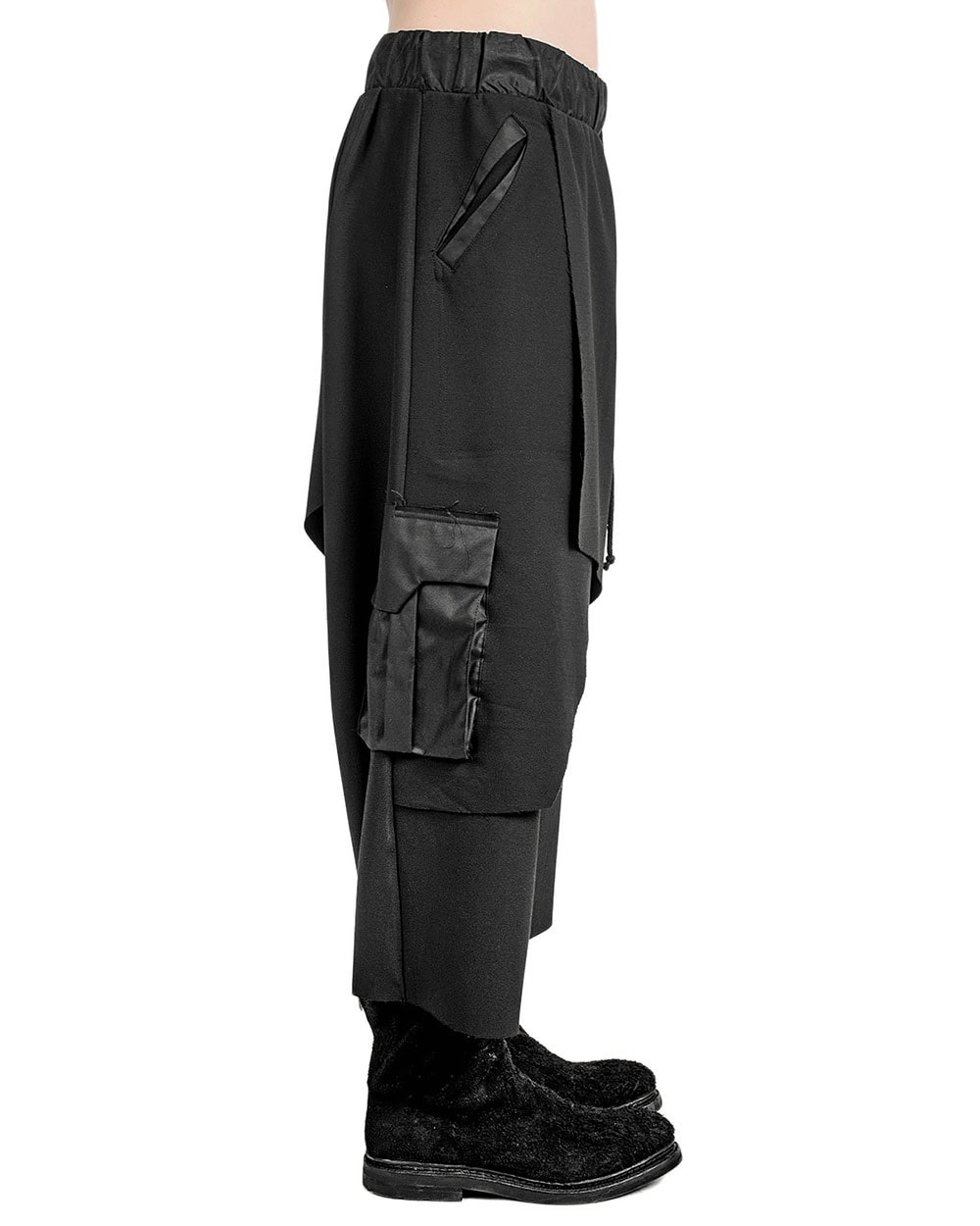 Layered Asymmetric Skirt Pants - Image 5