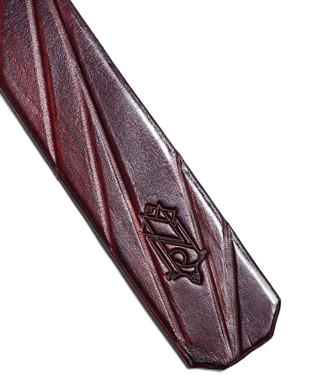 Linear Scar Dyed Red Belt - Image 6