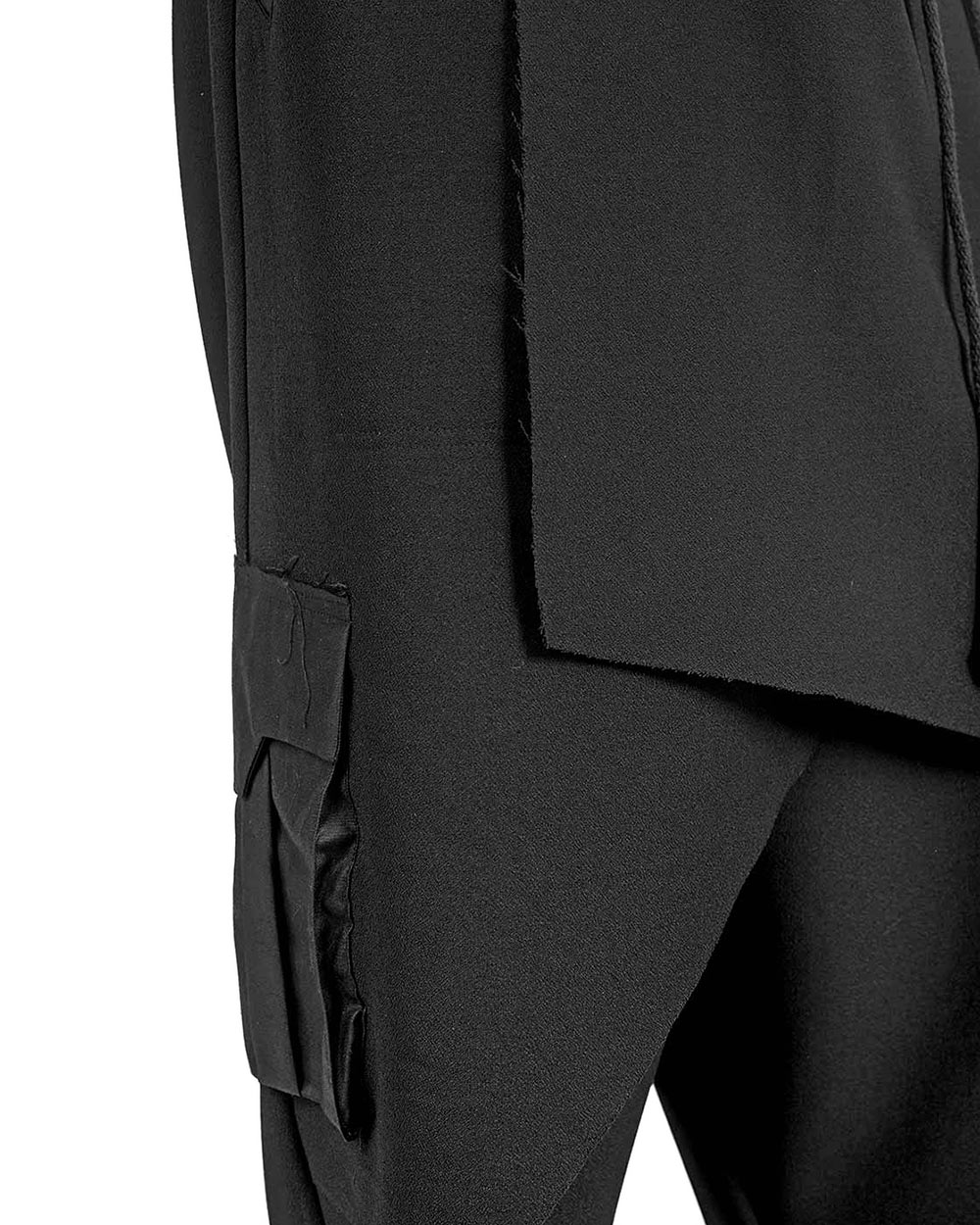 Layered Asymmetric Skirt Pants - Image 6