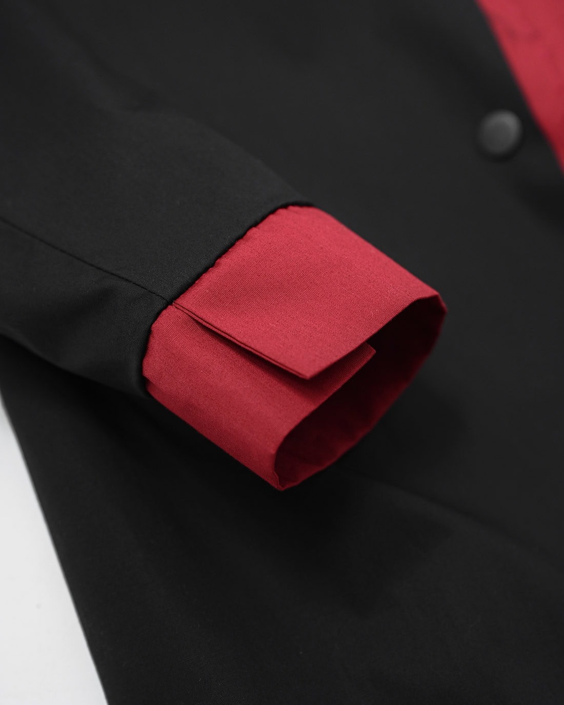MINOAR - Layered Constructive Dress Shirt, Women's black cotton dress with diagonal welt pockets - 7