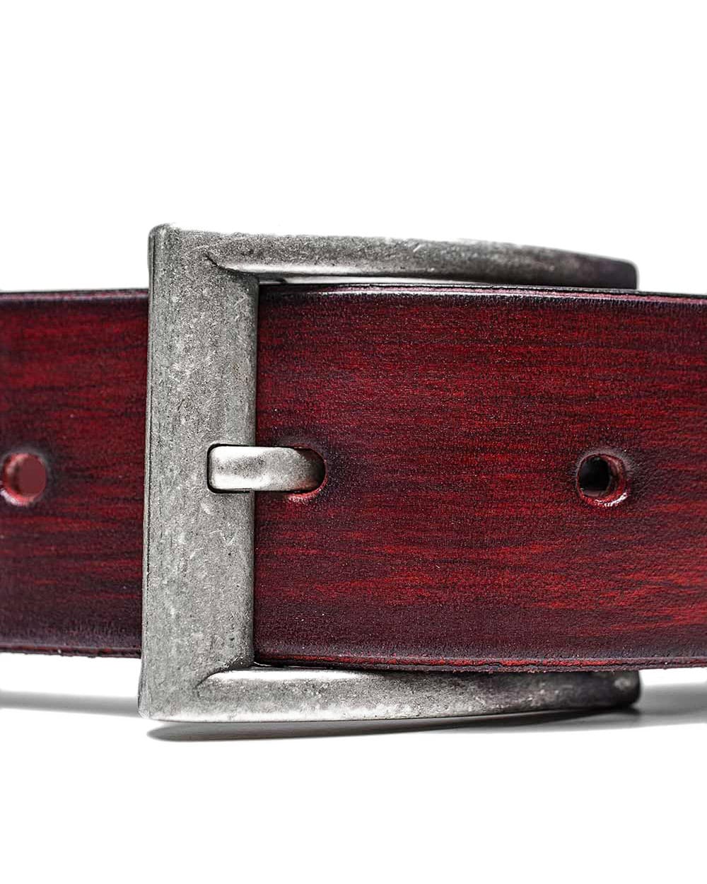 Red To Black Nuance Buckle Belt - Image 8