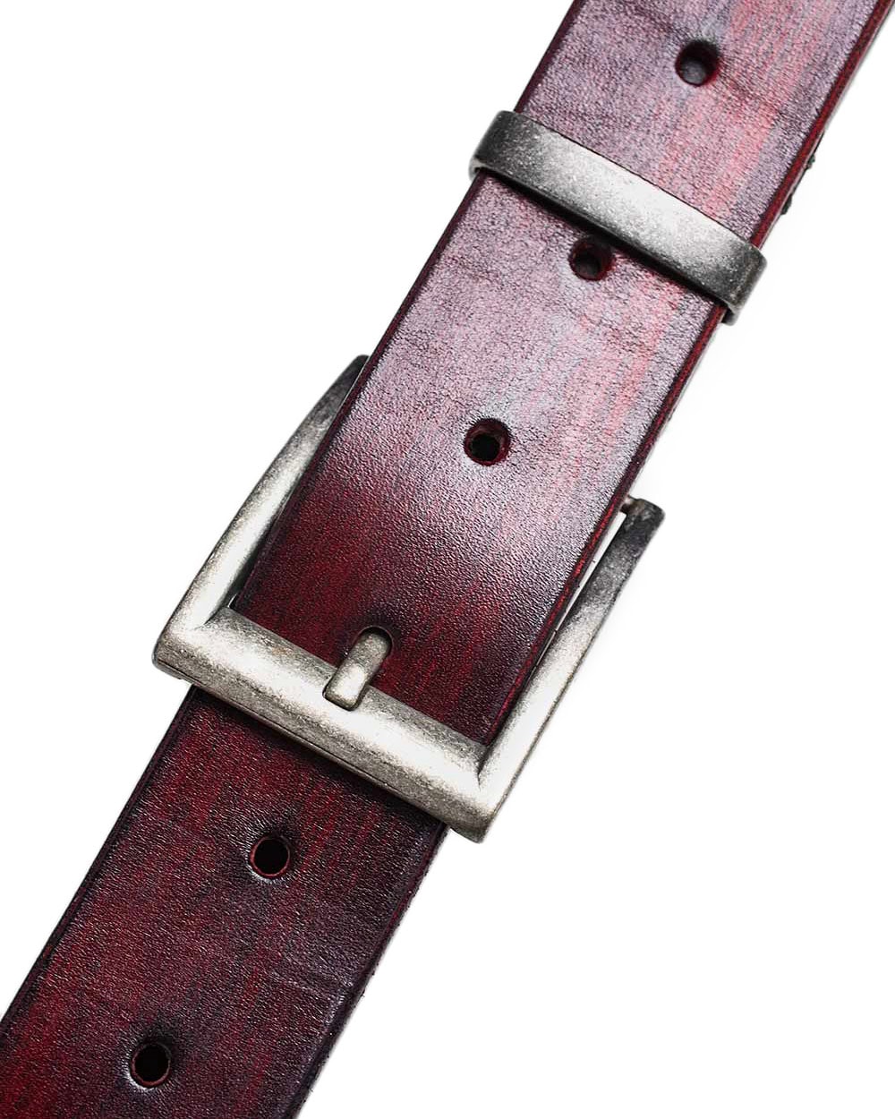 Red To Black Nuance Buckle Belt - Image 7