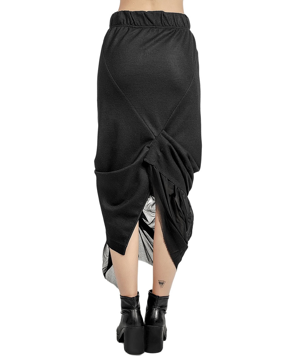 Layered Wool & Silk Skirt - Image 5