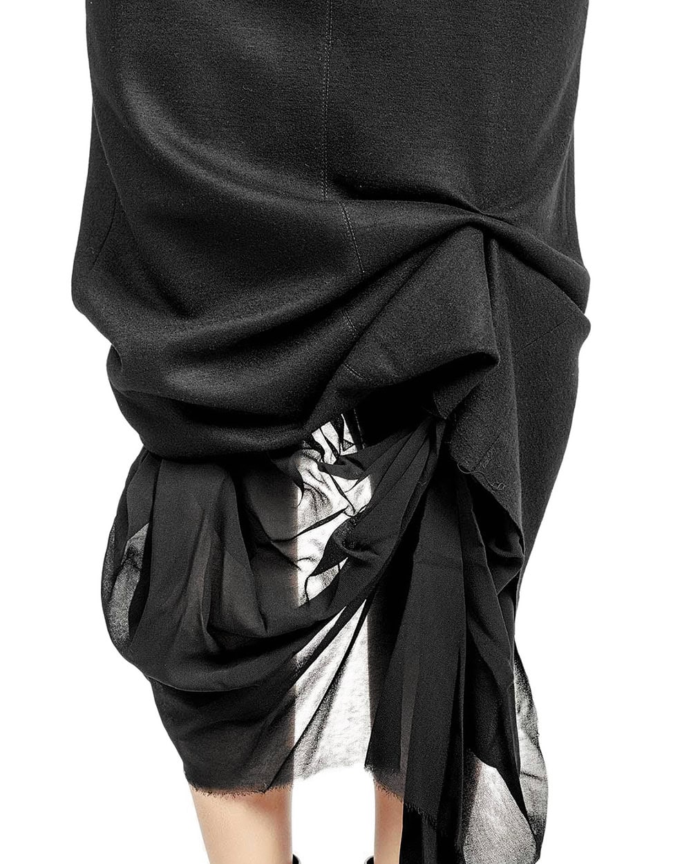 Layered Wool & Silk Skirt - Image 6