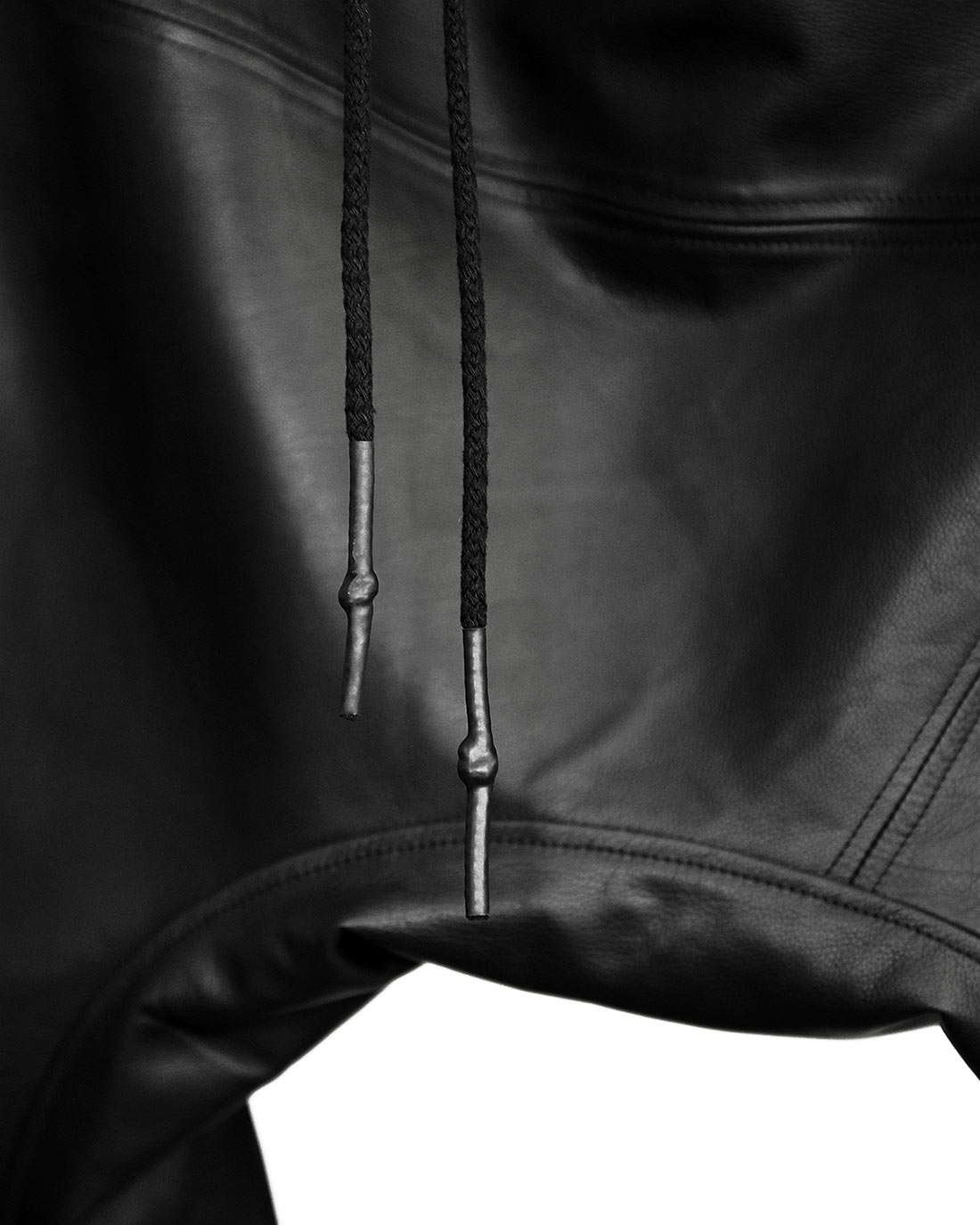 Cargo Segment Wide Leather Shorts - Image 6