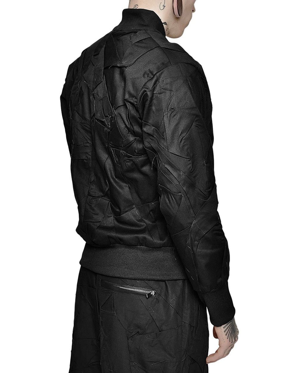 Crushed Tech Bomber Jacket - Image 5