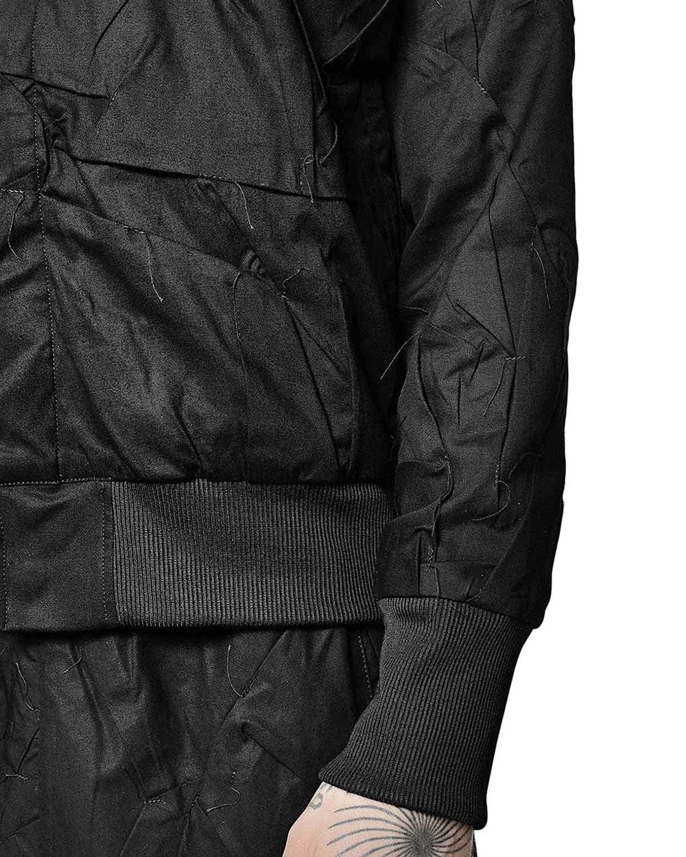 Crushed Tech Bomber Jacket - Image 9