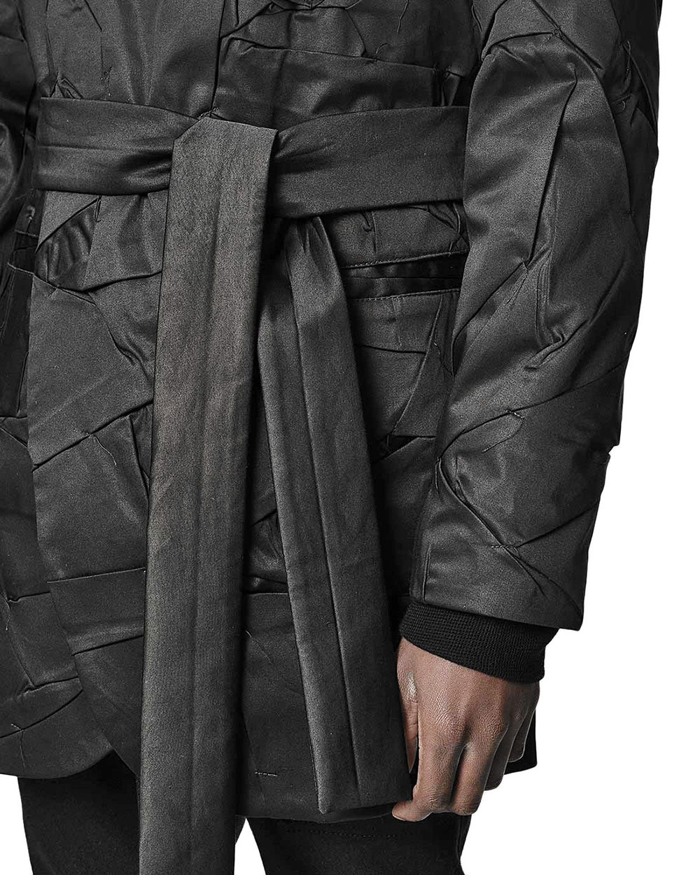 Crushed Tech Wrapper Coat - Image 7