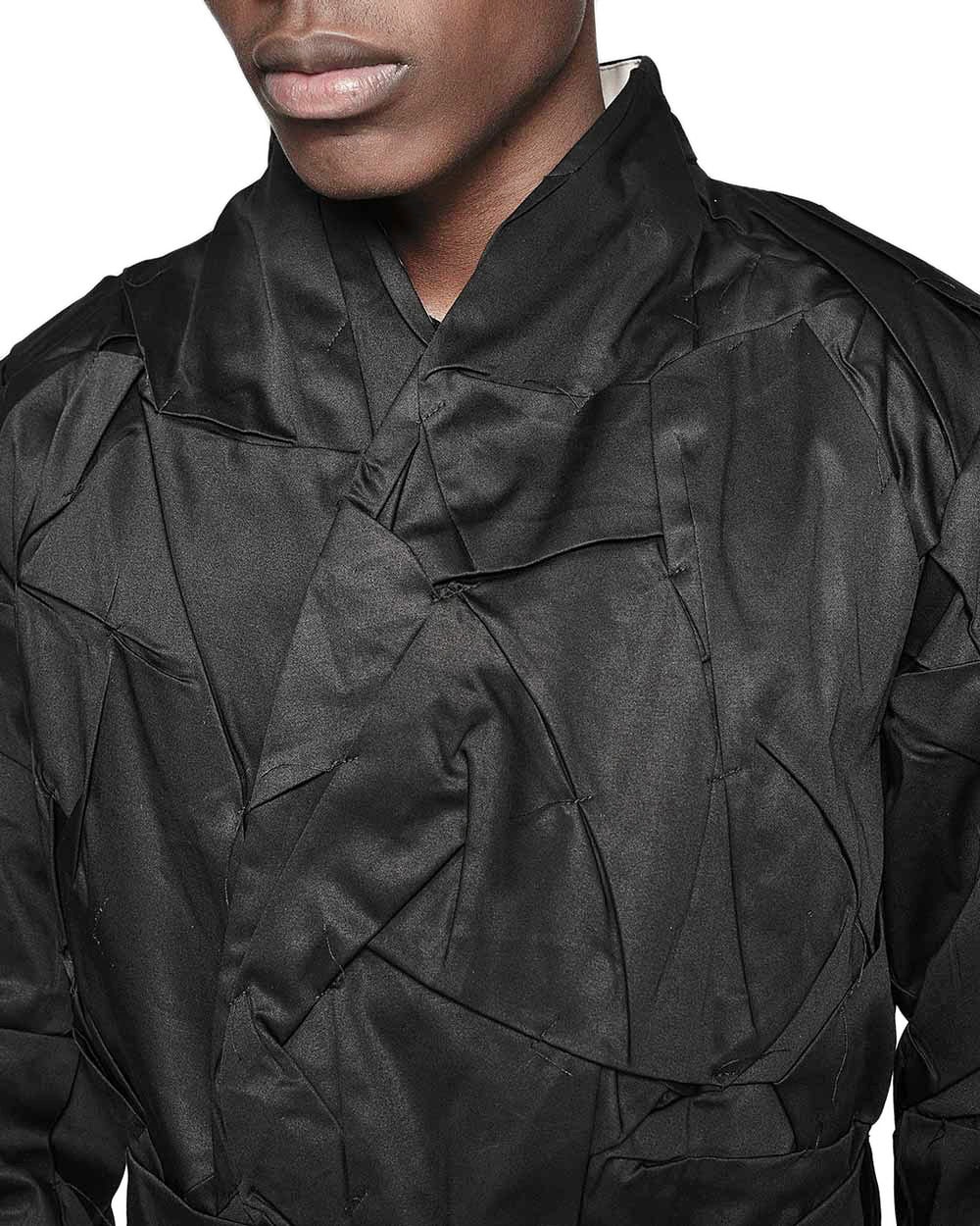 Crushed Tech Wrapper Coat - Image 8