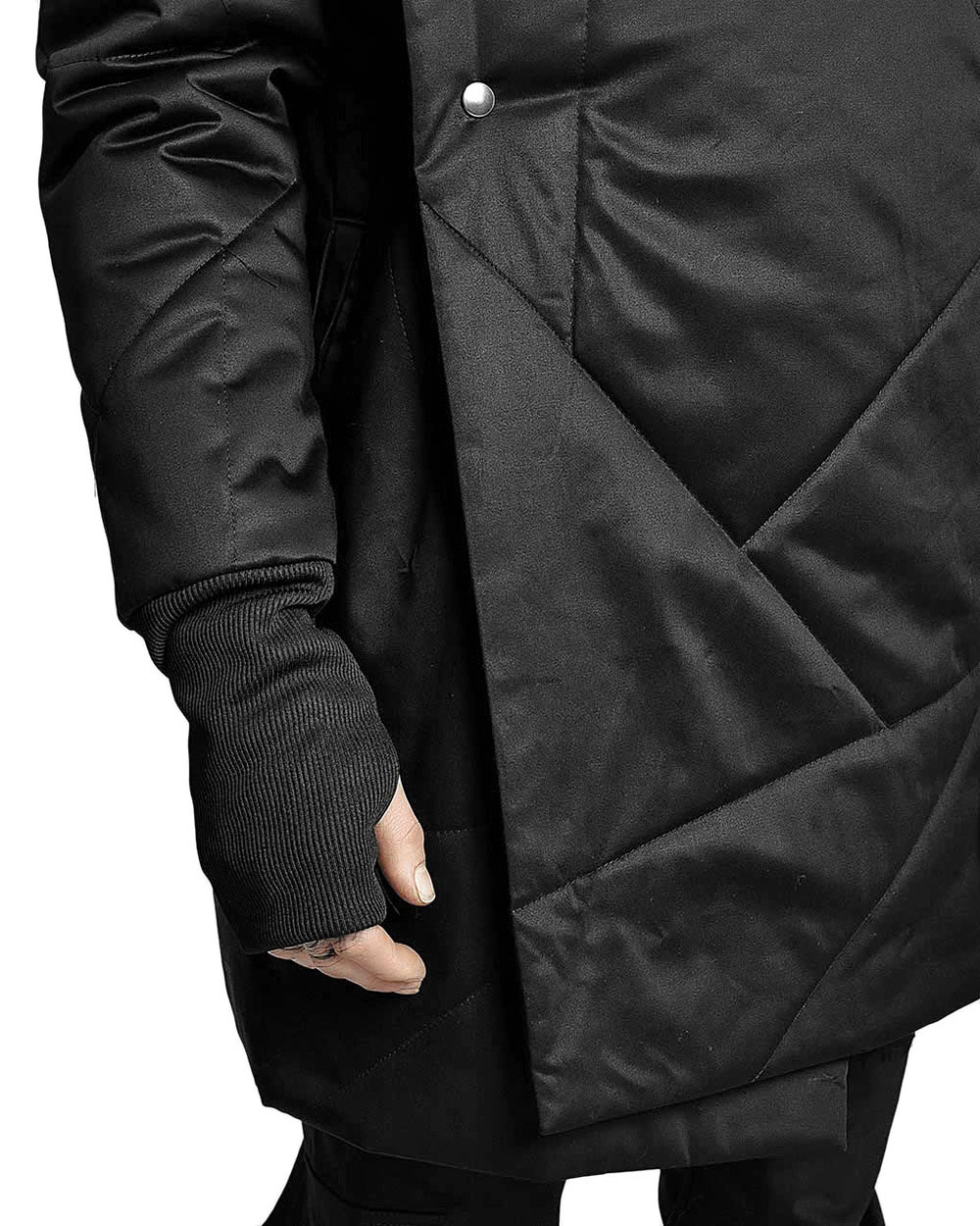 Quilted Winter High Neck Coat - Image 10