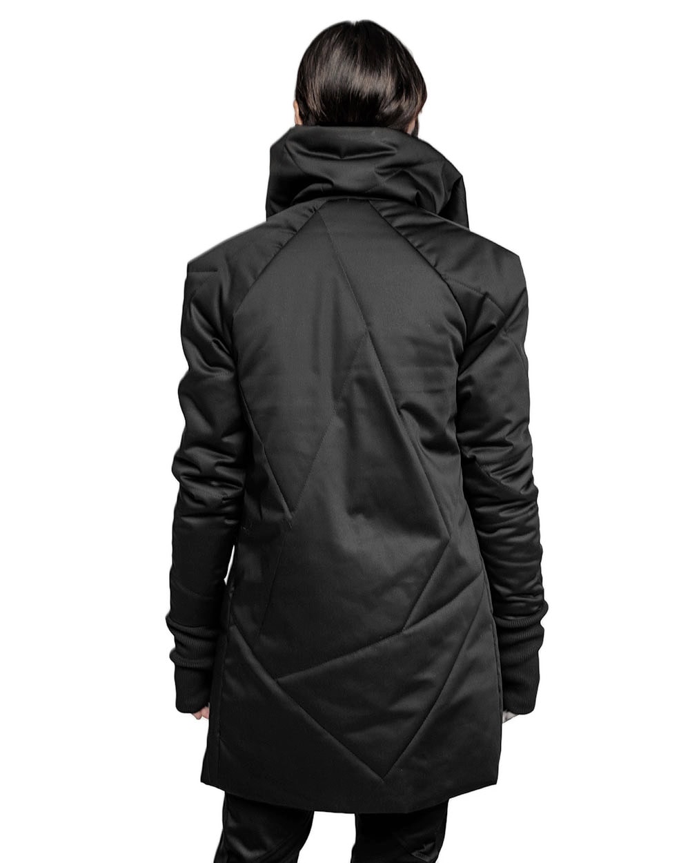 Quilted Winter High Neck Coat - Image 10