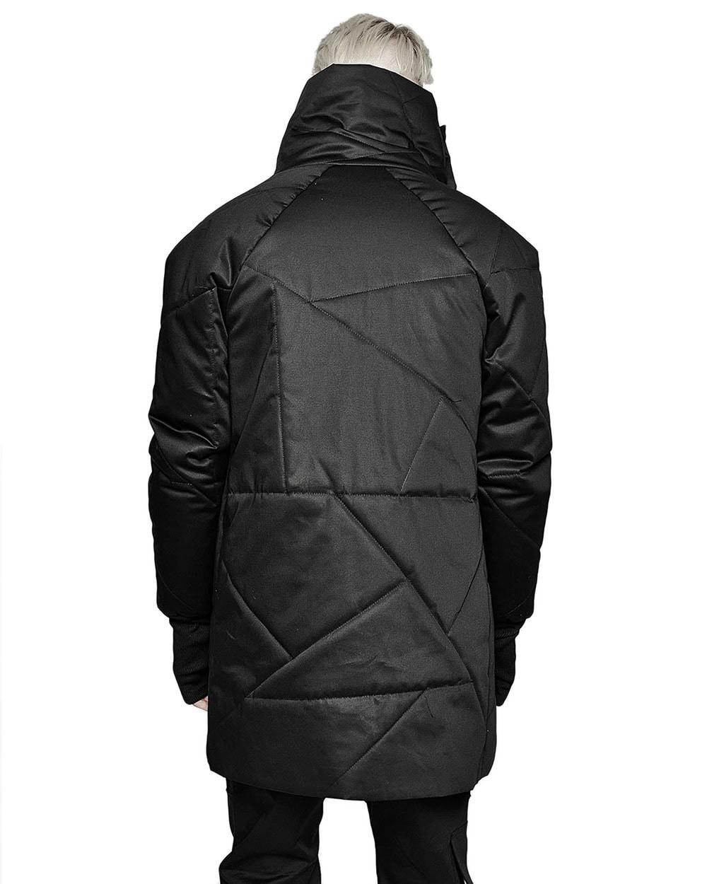 Quilted Winter High Neck Coat - Image 7