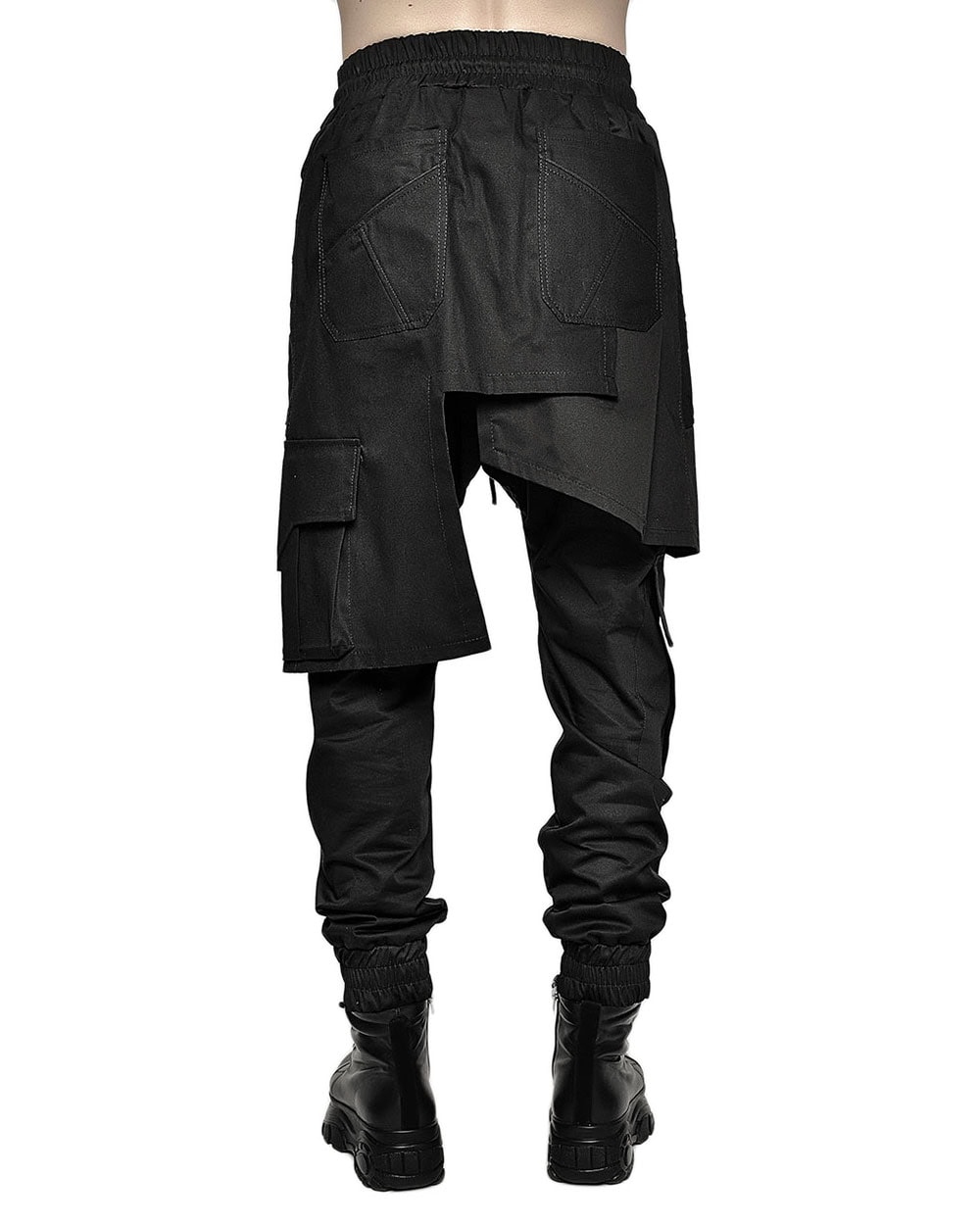 Asymmetric Cargo Crushed Skirt - Image 6