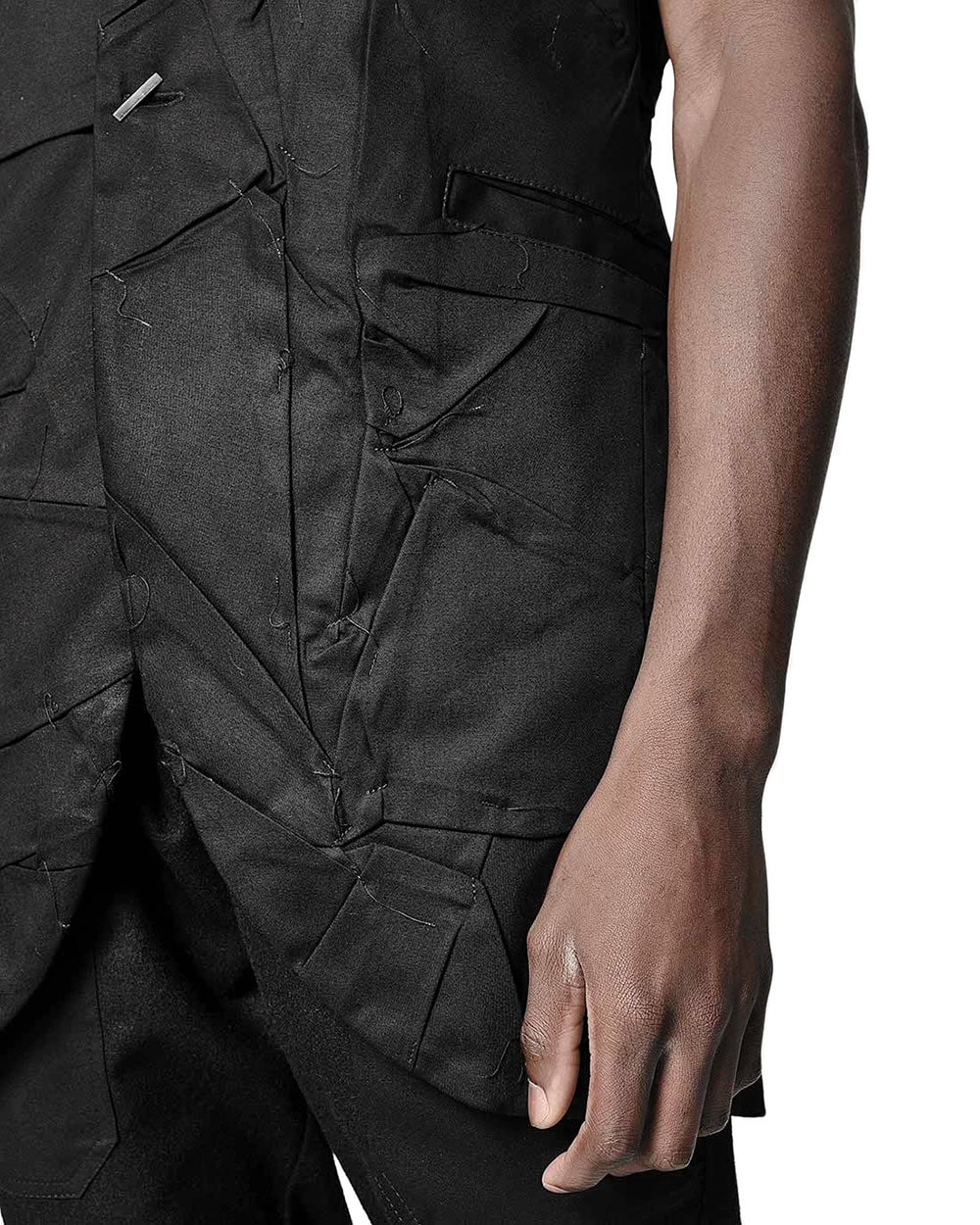 Ärmelloser Crushed Westen-Blazer - Image 6