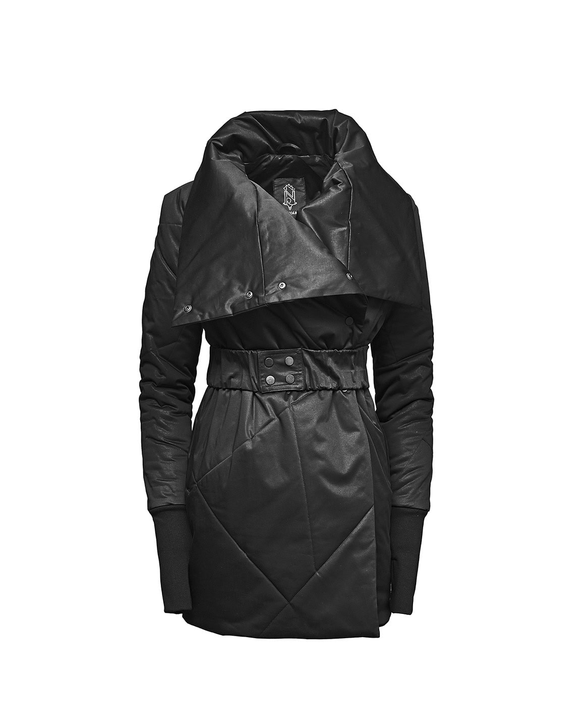 Quilted Winter High Neck Coat - Image 7
