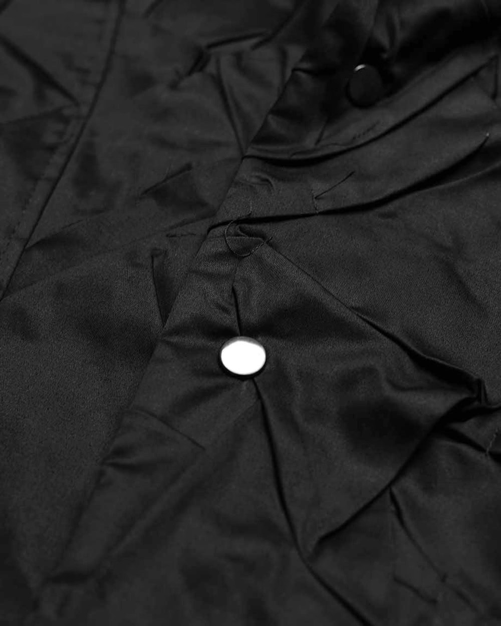 Crushed High Neck Wrapper Coat - Image 10