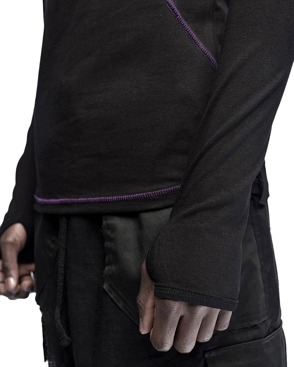 Angular Segment Long Sleeve Top - Image 7