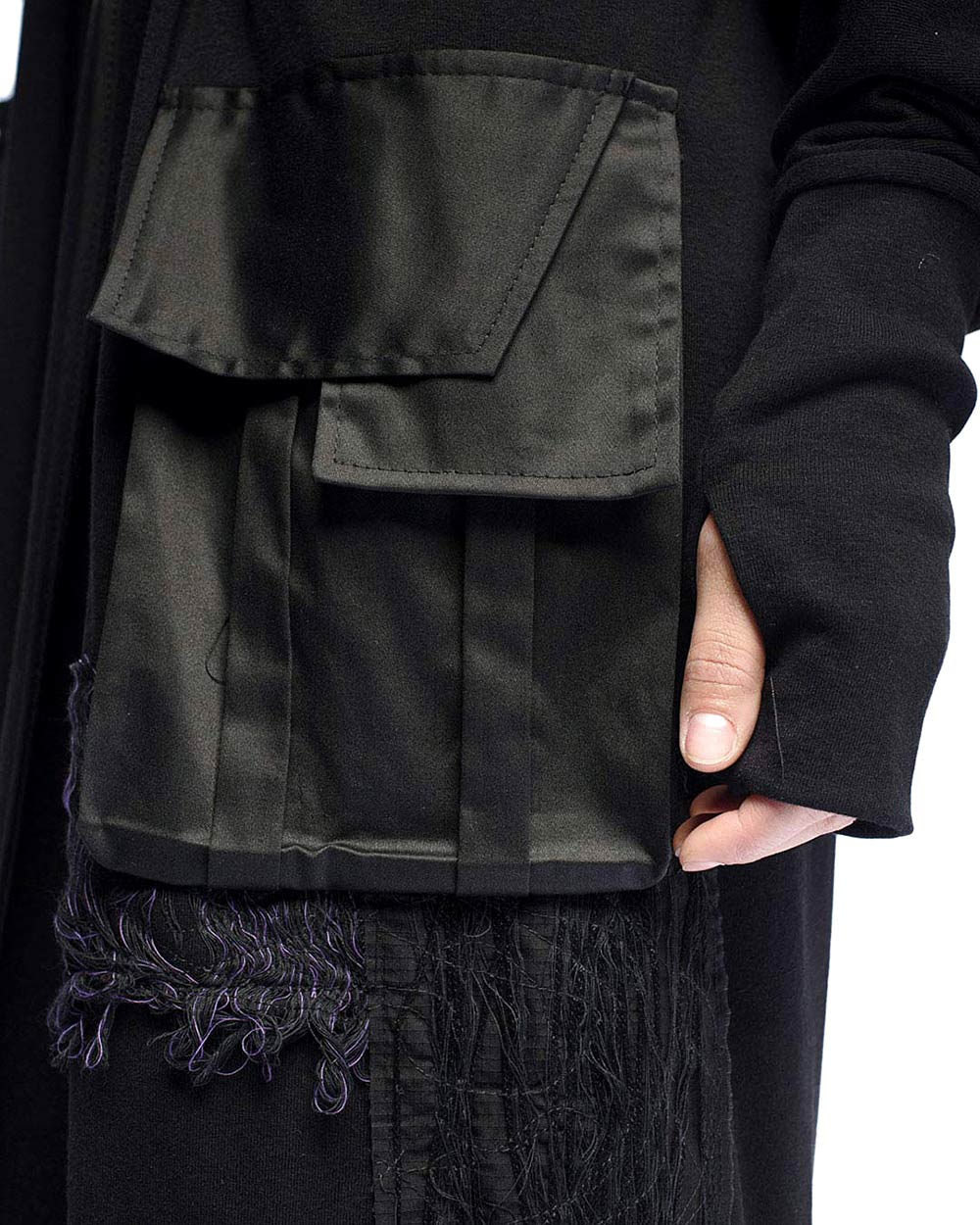 Artwork Long Draped Cardigan - Image 9