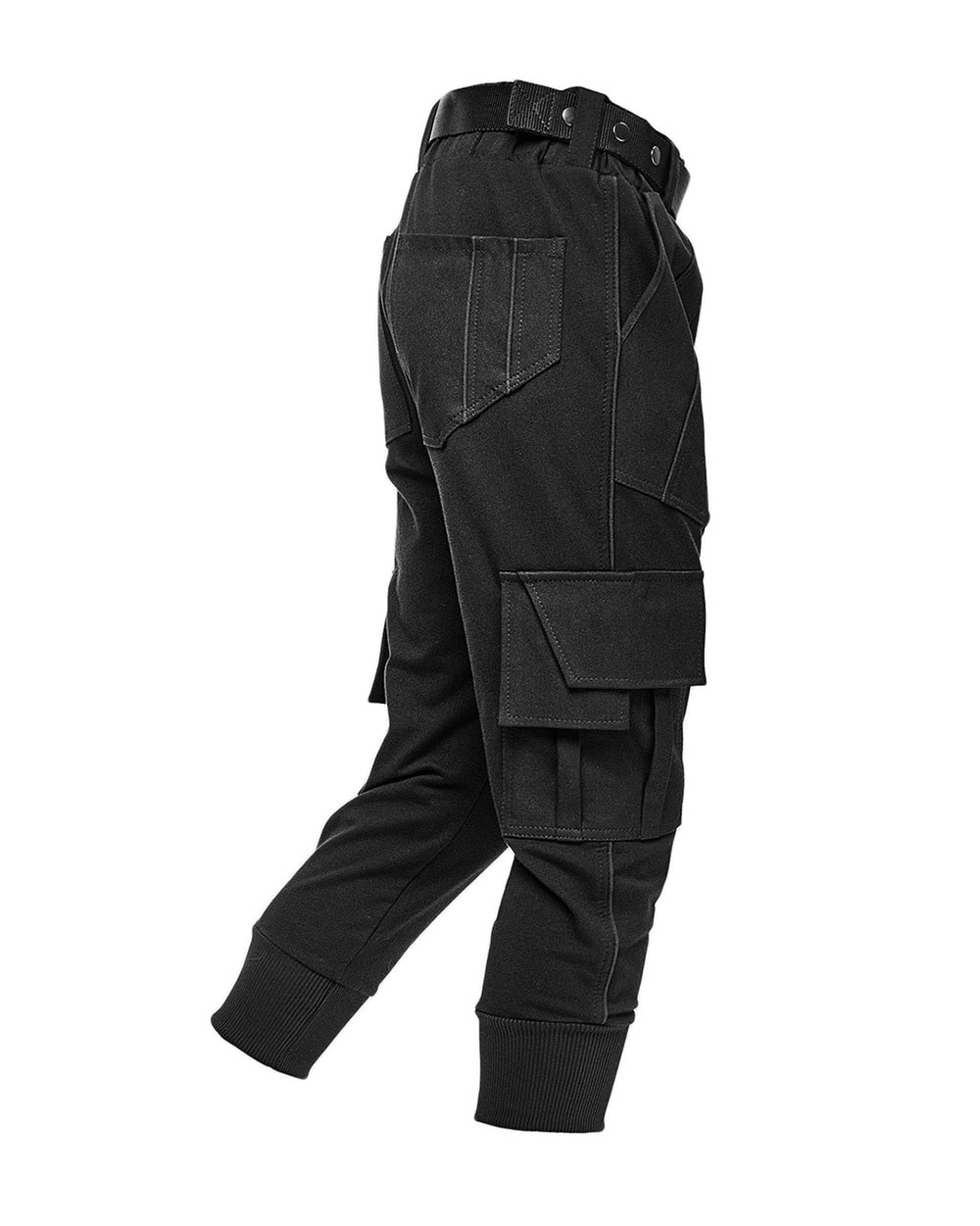Cropped Cargo Multi-Pocket Detail Trousers - Image 6