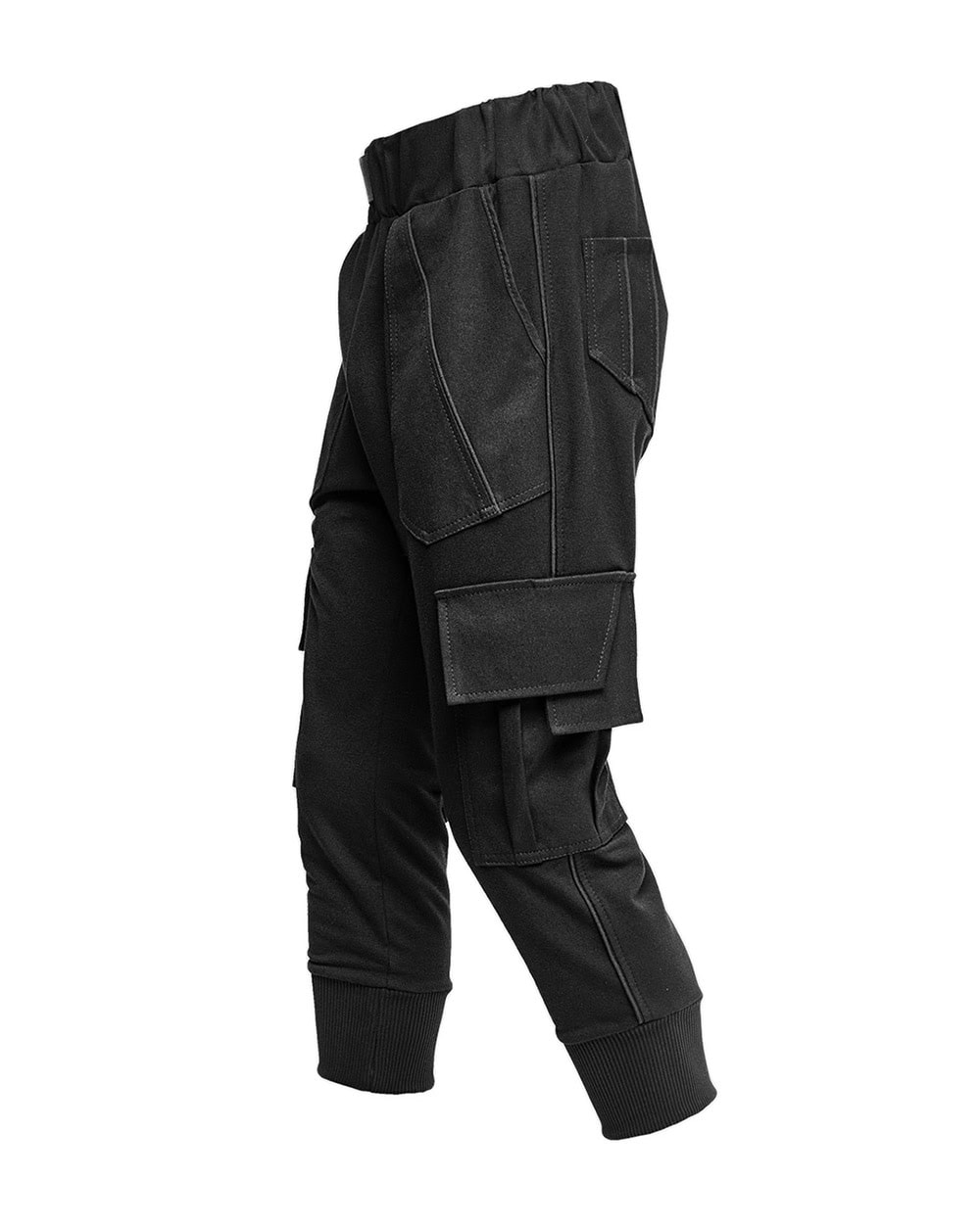 Cropped Cargo Multi-Pocket Detail Trousers - Image 7