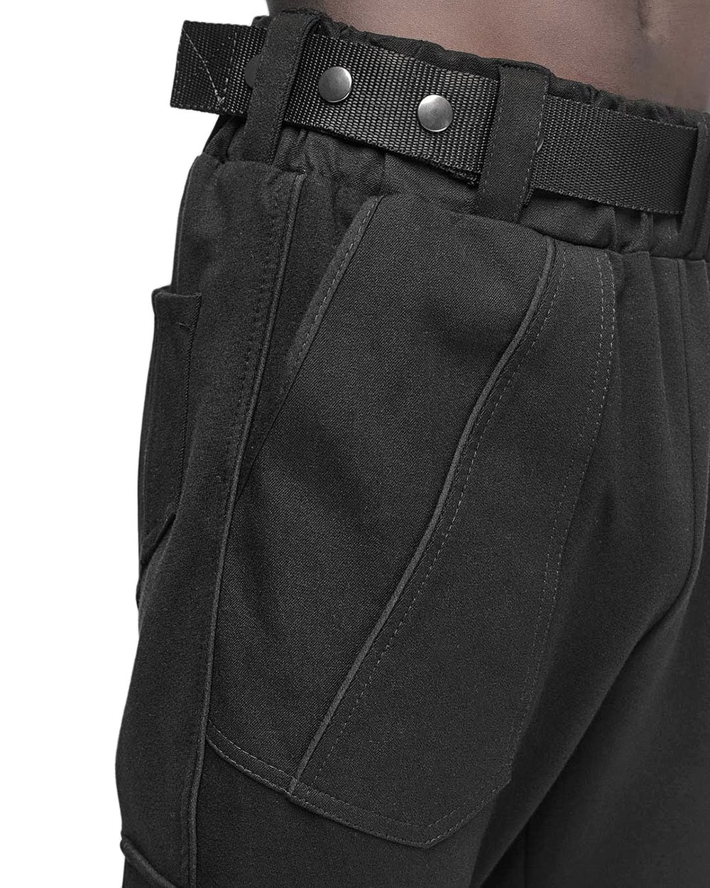 Cropped Cargo Multi-Pocket Detail Trousers - Image 8