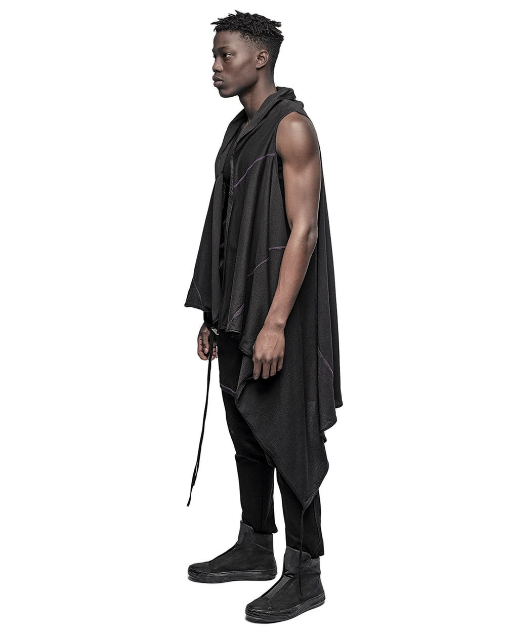 Entangle Multi-Wear Strap Sleeveless Cardigan - Image 5