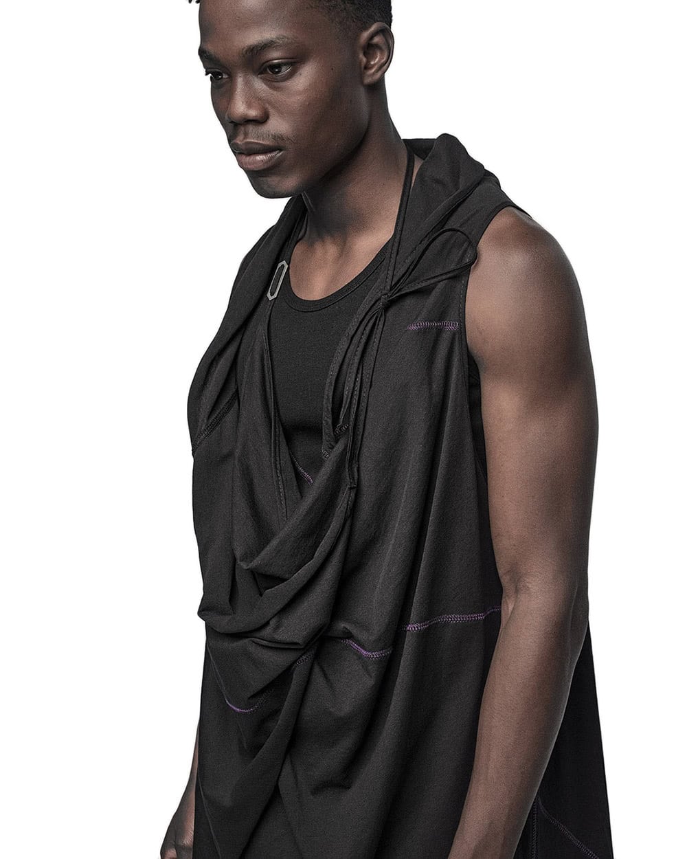 Entangle Multi-Wear Strap Sleeveless Cardigan - Image 10