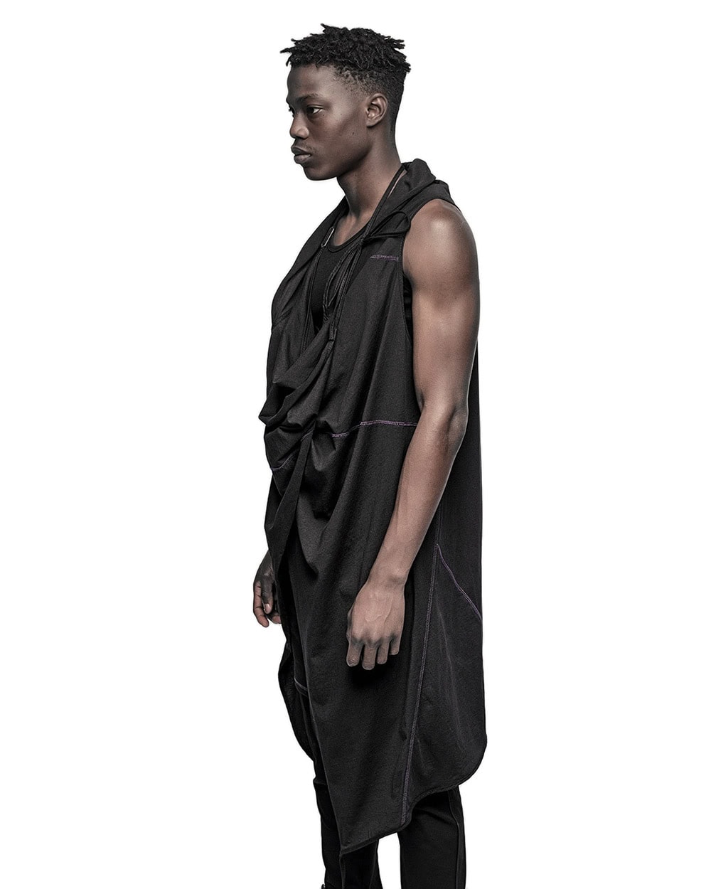 Entangle Multi-Wear Strap Sleeveless Cardigan - Image 8