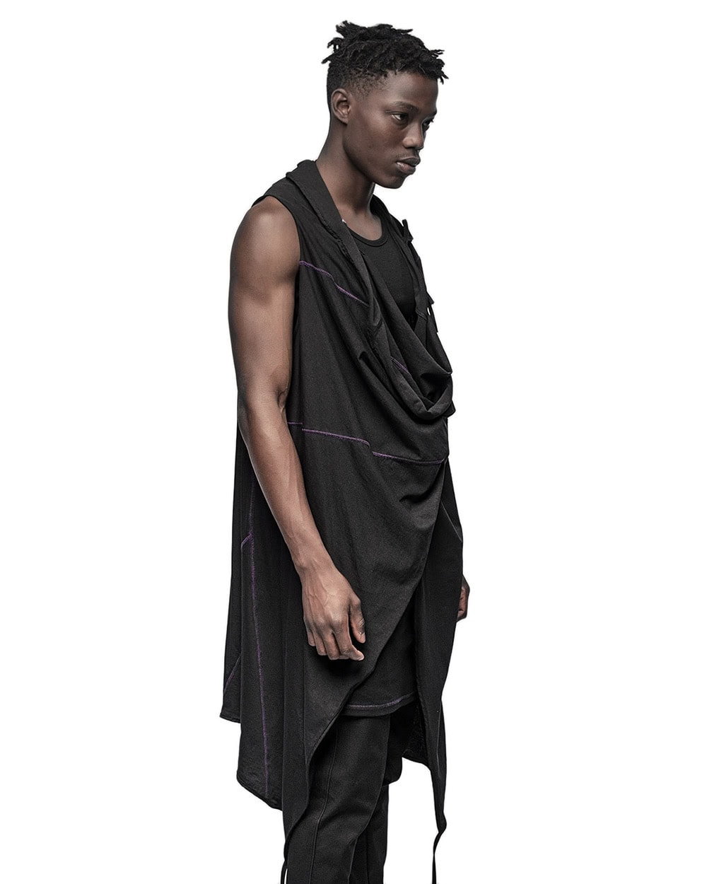 Entangle Multi-Wear Strap Sleeveless Cardigan - Image 9