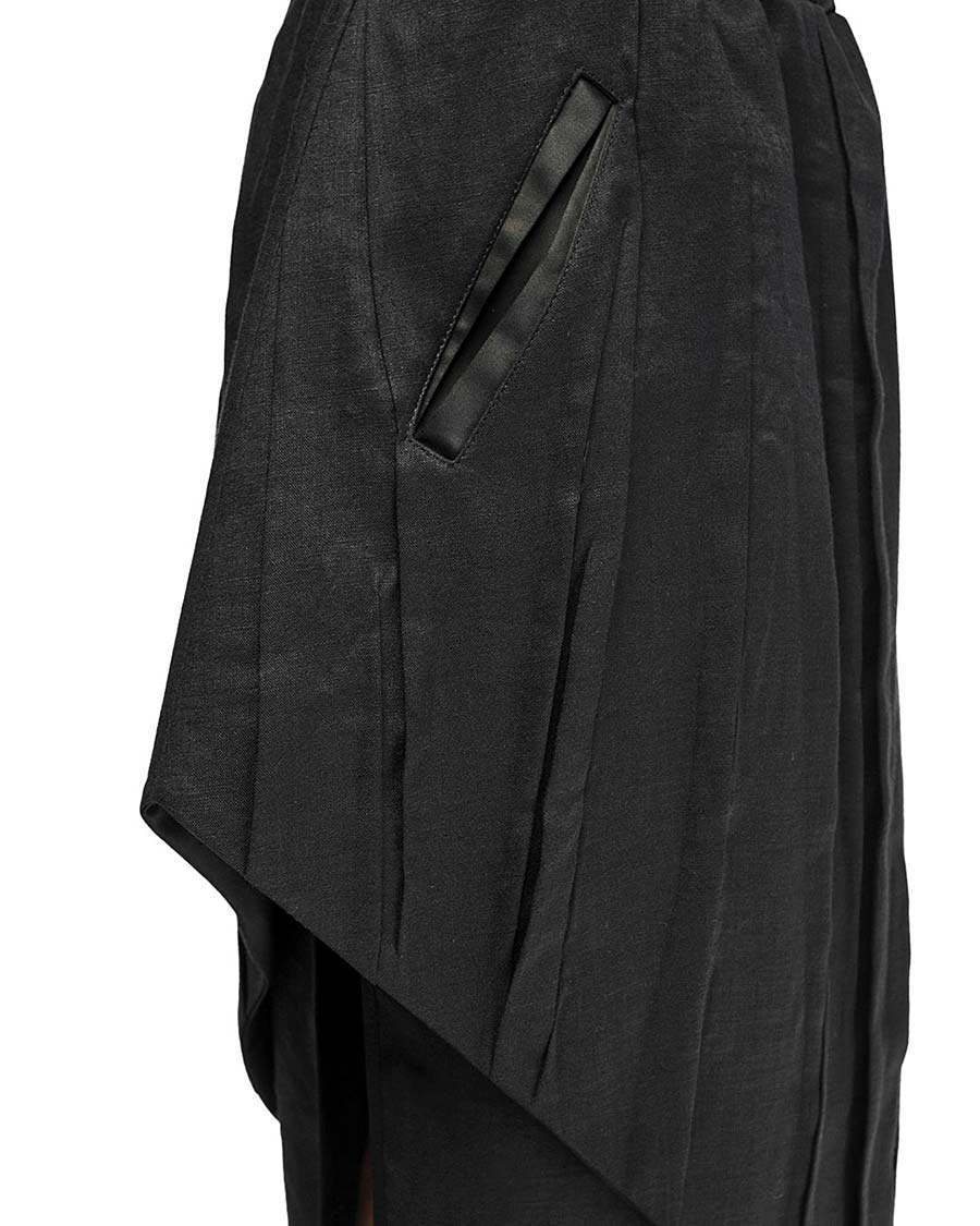 Linear Crushed Asymmetric Layers Skirt - Image 5