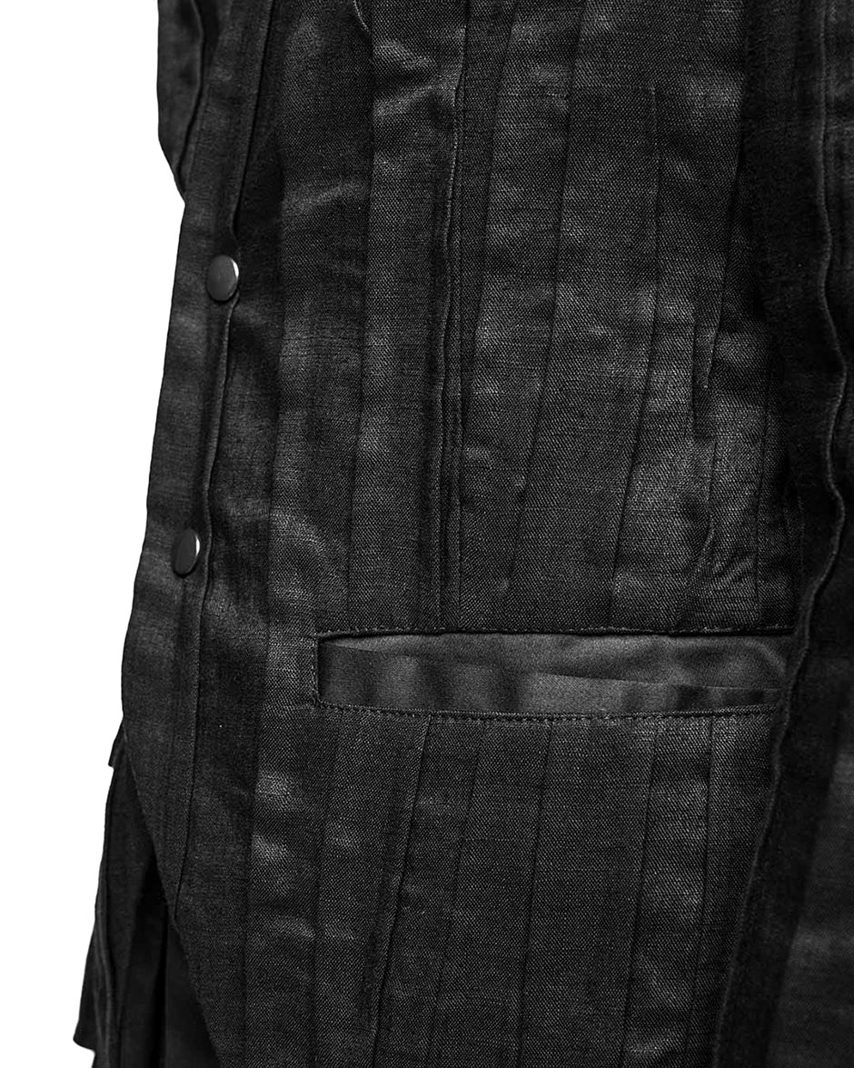 Linear Crushed Technique Blazer Jacket - Image 8