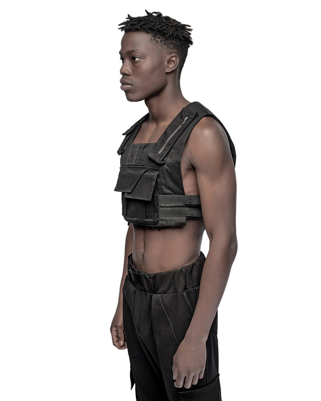 Linear Crushed Technique Utility Vest - Image 5