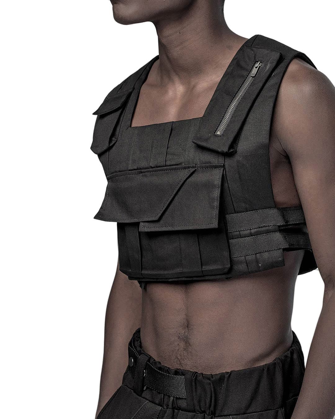 Linear Crushed Technique Utility Vest - Image 8