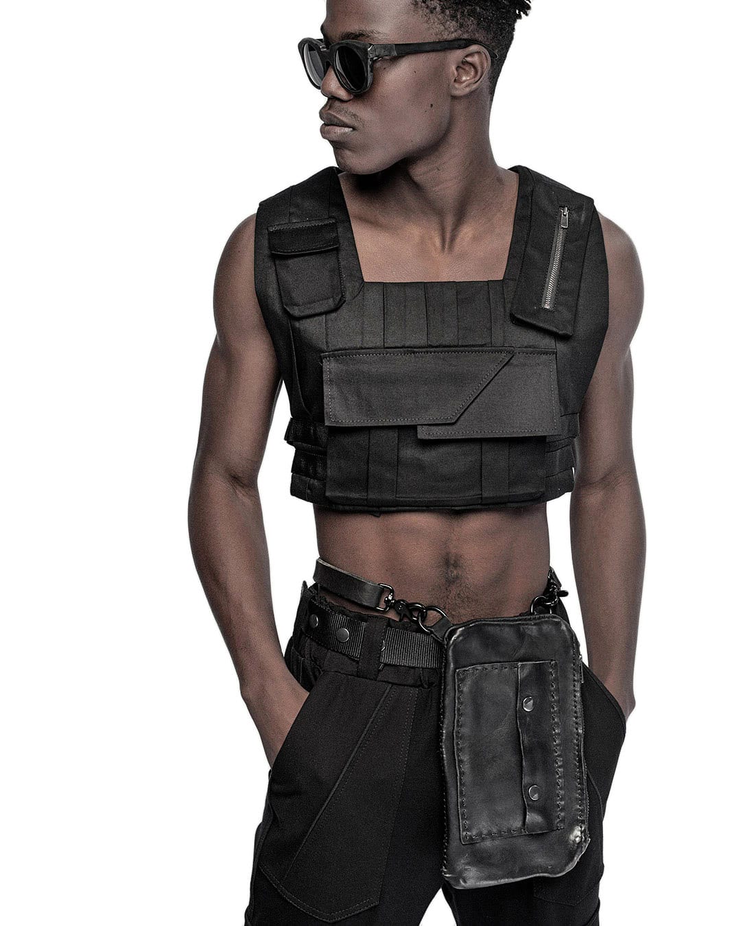Linear Crushed Technique Utility Vest - Image 7