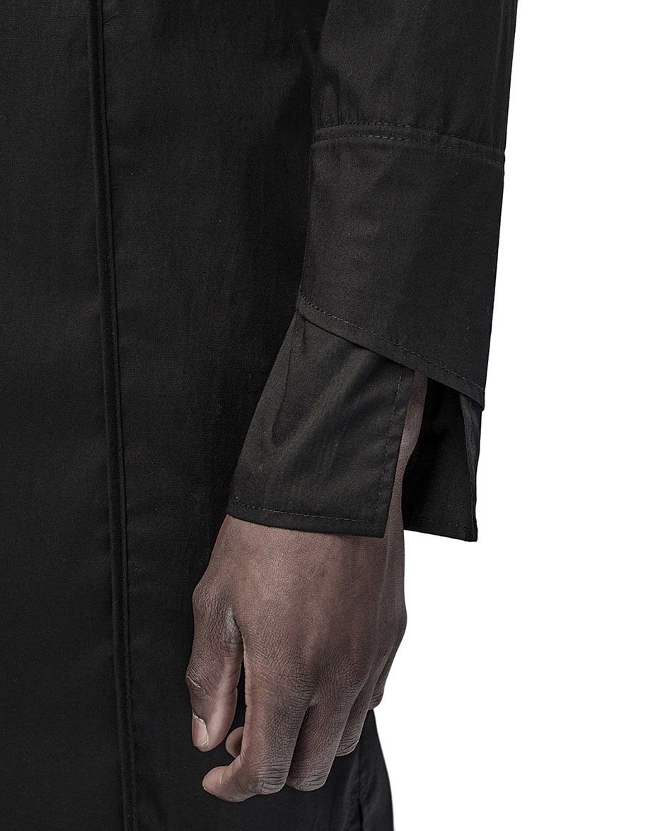 Linear Elongated Double Cuff Shirt - Image 7