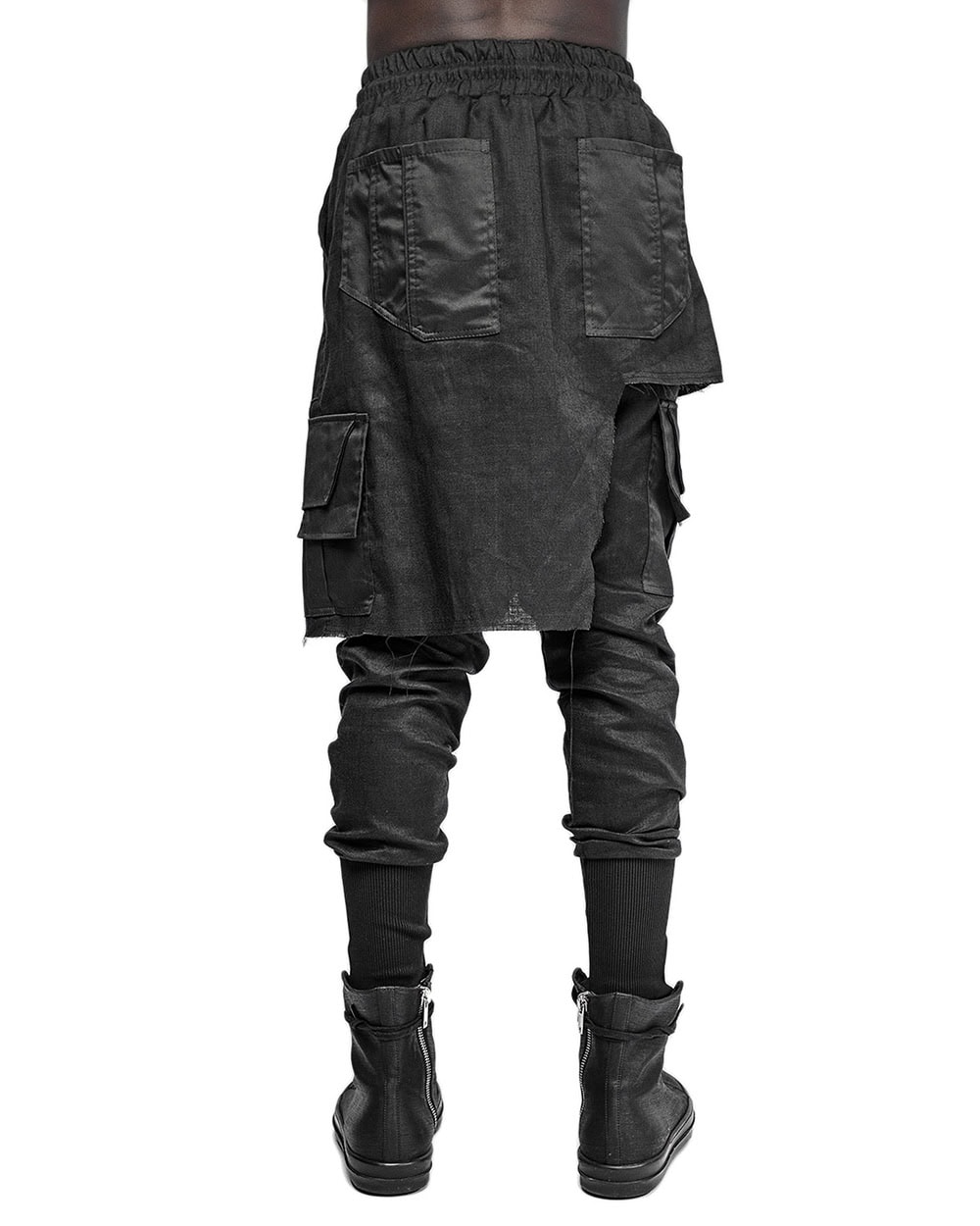 Quark Linen Cargo Layered Skirt Trousers - Image 5