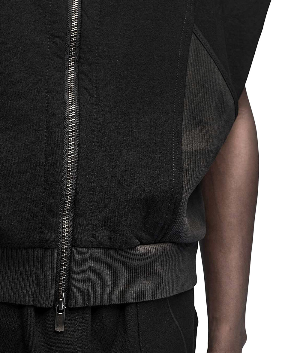 Wave Raw Jersey Zip Dyed Vest - Image 9