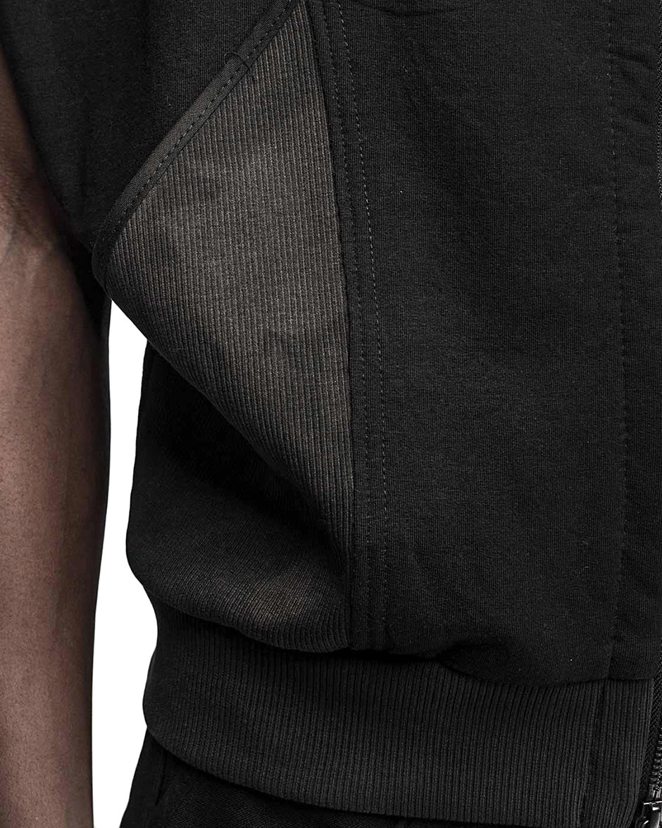 Wave Raw Jersey Zip Dyed Vest - Image 8