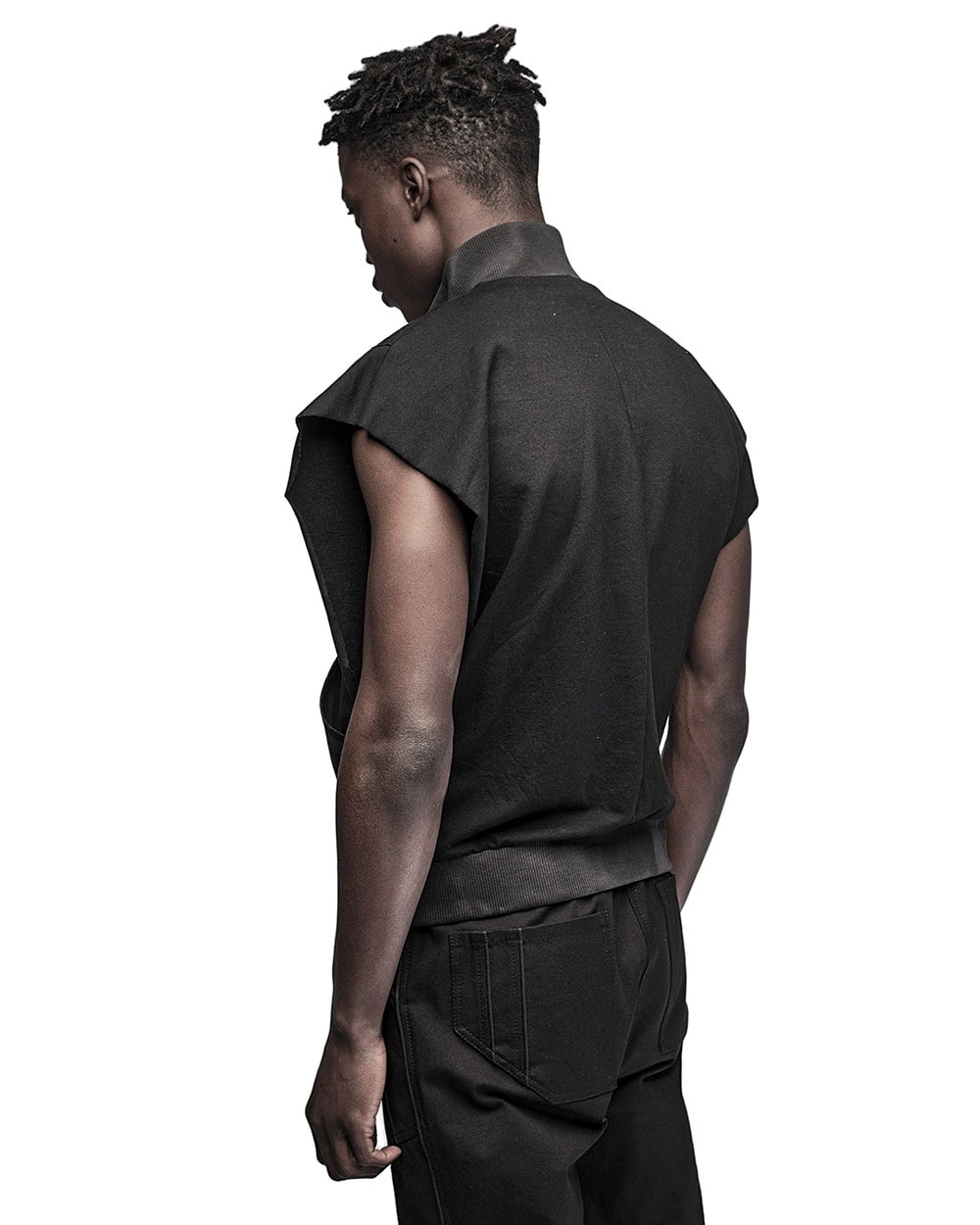 Wave Raw Jersey Zip Dyed Vest - Image 6