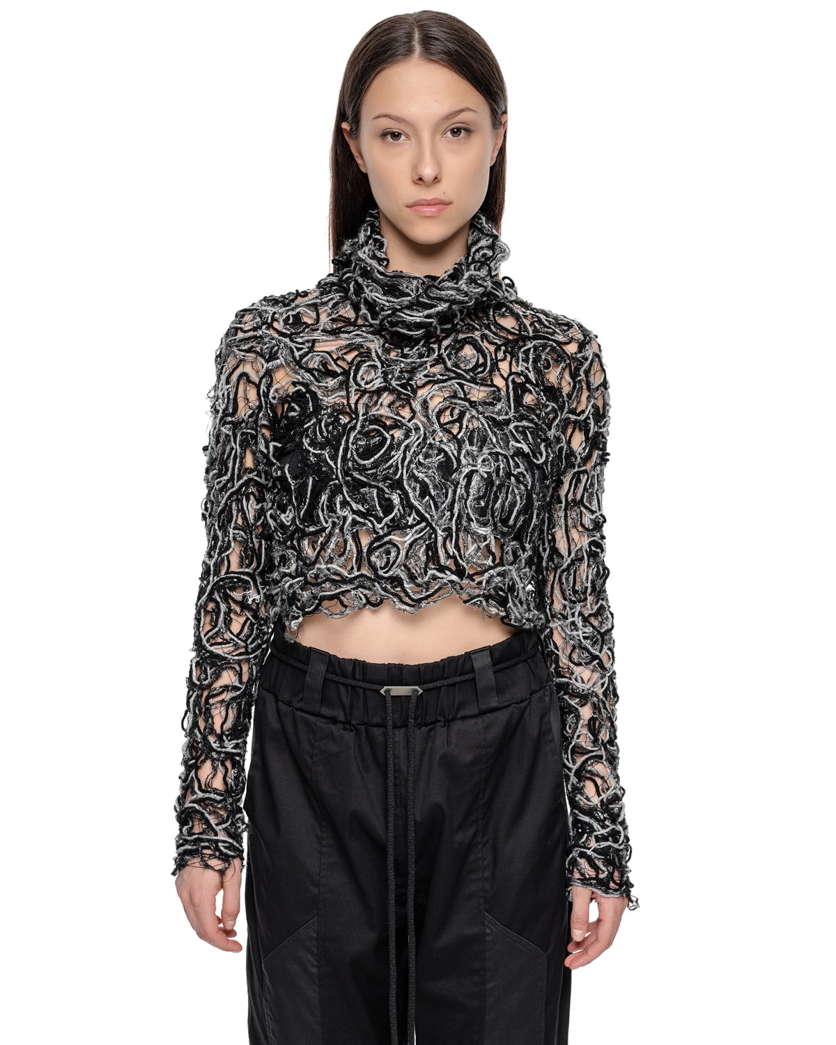 Aeriform Fiber Bond Crop Sweater - Image 6