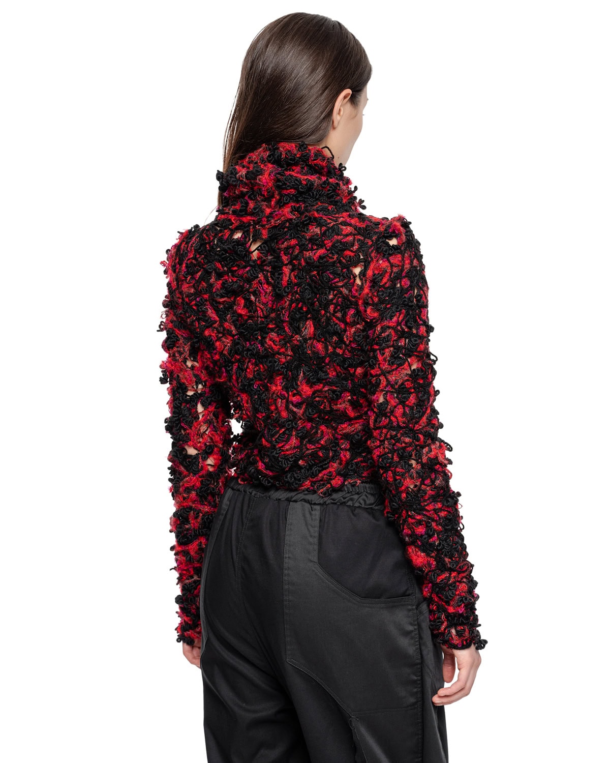 Aeriform roter Fiber-Bond Crop Pullover - Image 5