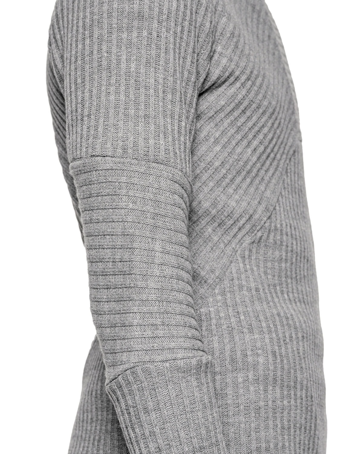 Angular Rib Knit High Neck Top - Image 6