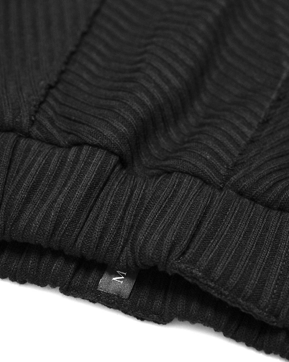 MINOAR - Deconstruct Volume Cargo Track Pants, Women's black cotton pants with drop-crotch silhouette - 8