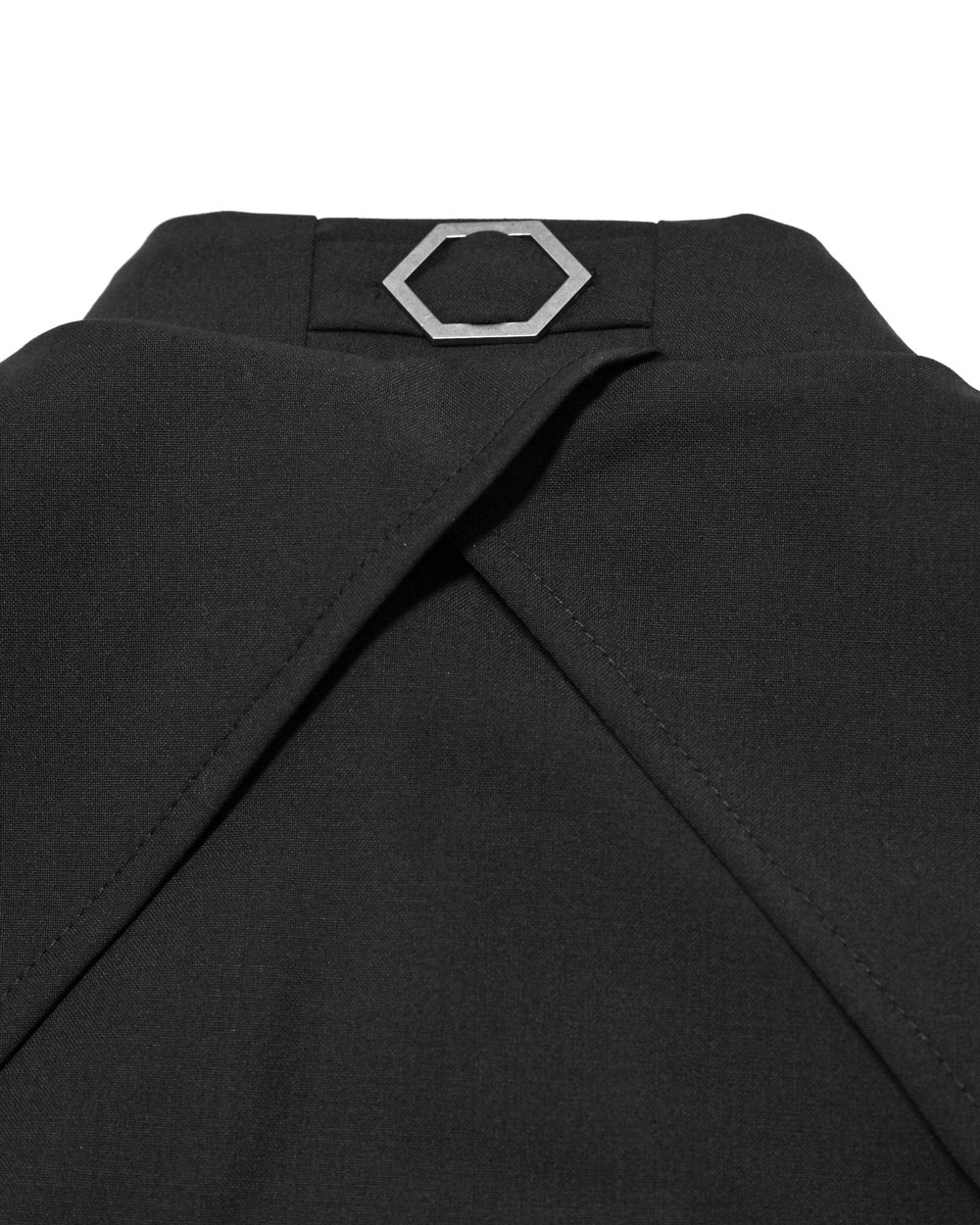 Hexagon Wool Construct Layered Shirt - Image 9